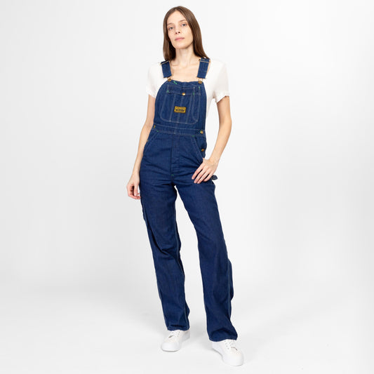 XS 60s 70s Washington Dee Cee Dark Wash Denim Overalls | Vintage Cotton Bib Overall Pants Retro Dungarees