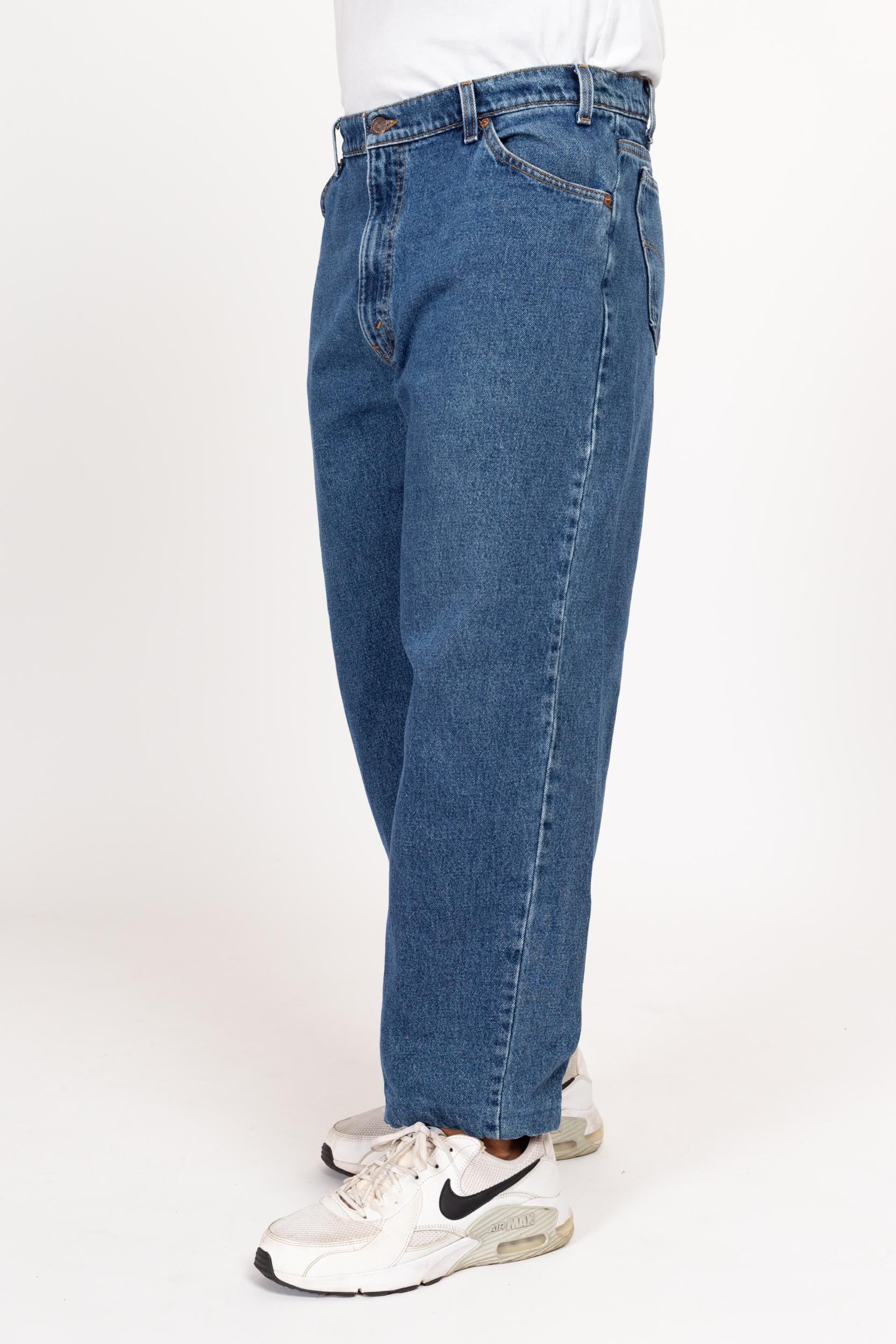 36x29 90s Levis 560 Made In USA Loose Fit Jeans | Vintage Medium Wash Denim Tapered Leg Dad Jeans