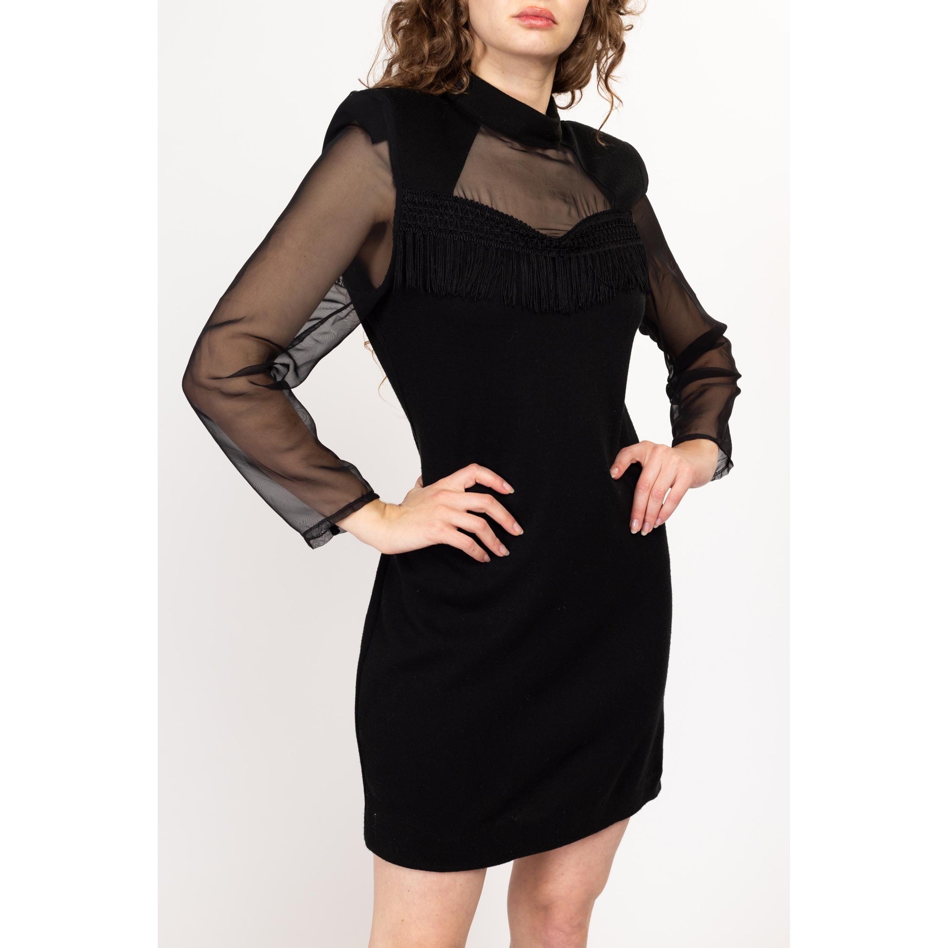 sheer sweater dress Women's Blue Knitted Semi-Sheer Midi Sweater Dress, Long Sleeve, Suitable For Vacation Beach Summer
