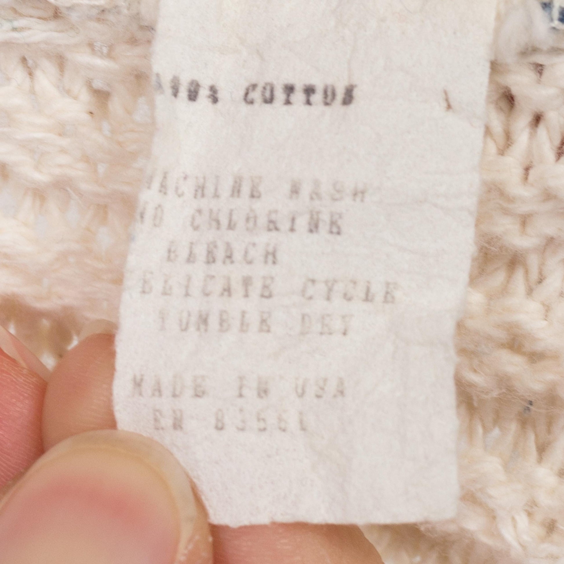 1X 90s Cotton Flecked Knit Long Roll Neck Sweater | Vintage White Oversize Pullover Jumper