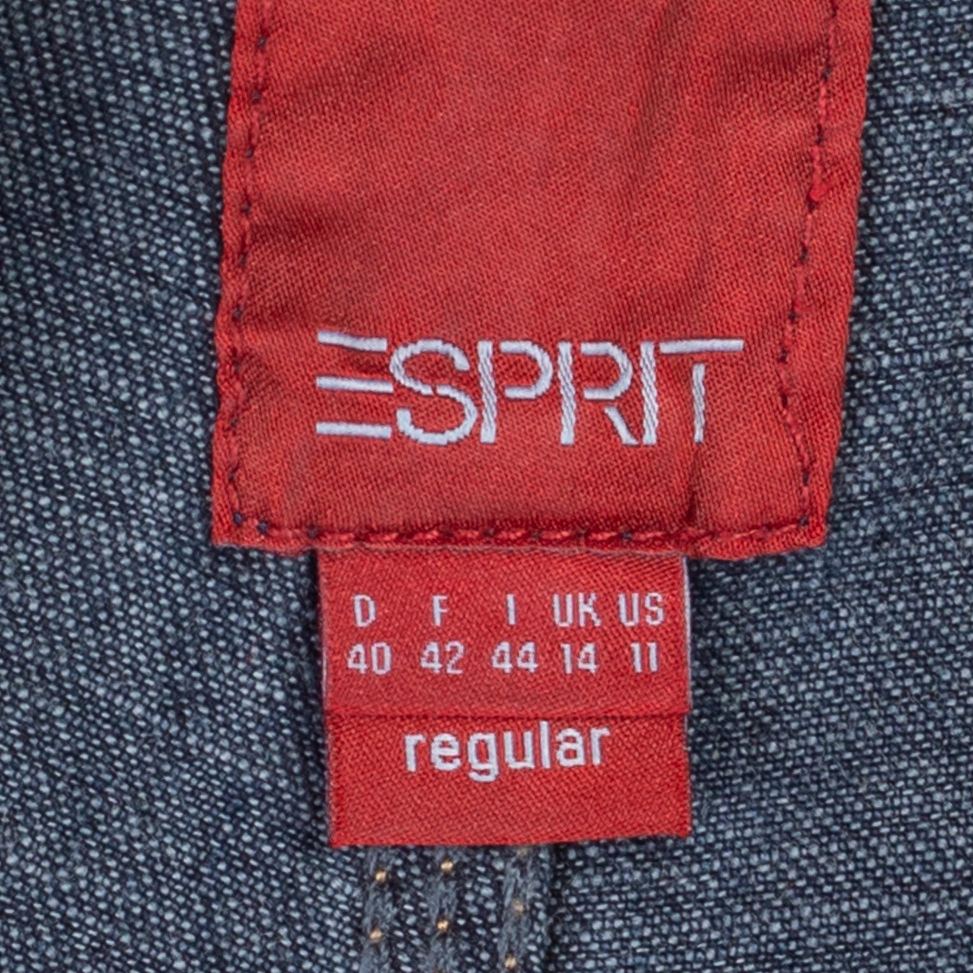 Medium Y2K Esprit Straight Leg Carpenter Overalls | Vintage Dark Wash Denim Overall Pants Dungarees