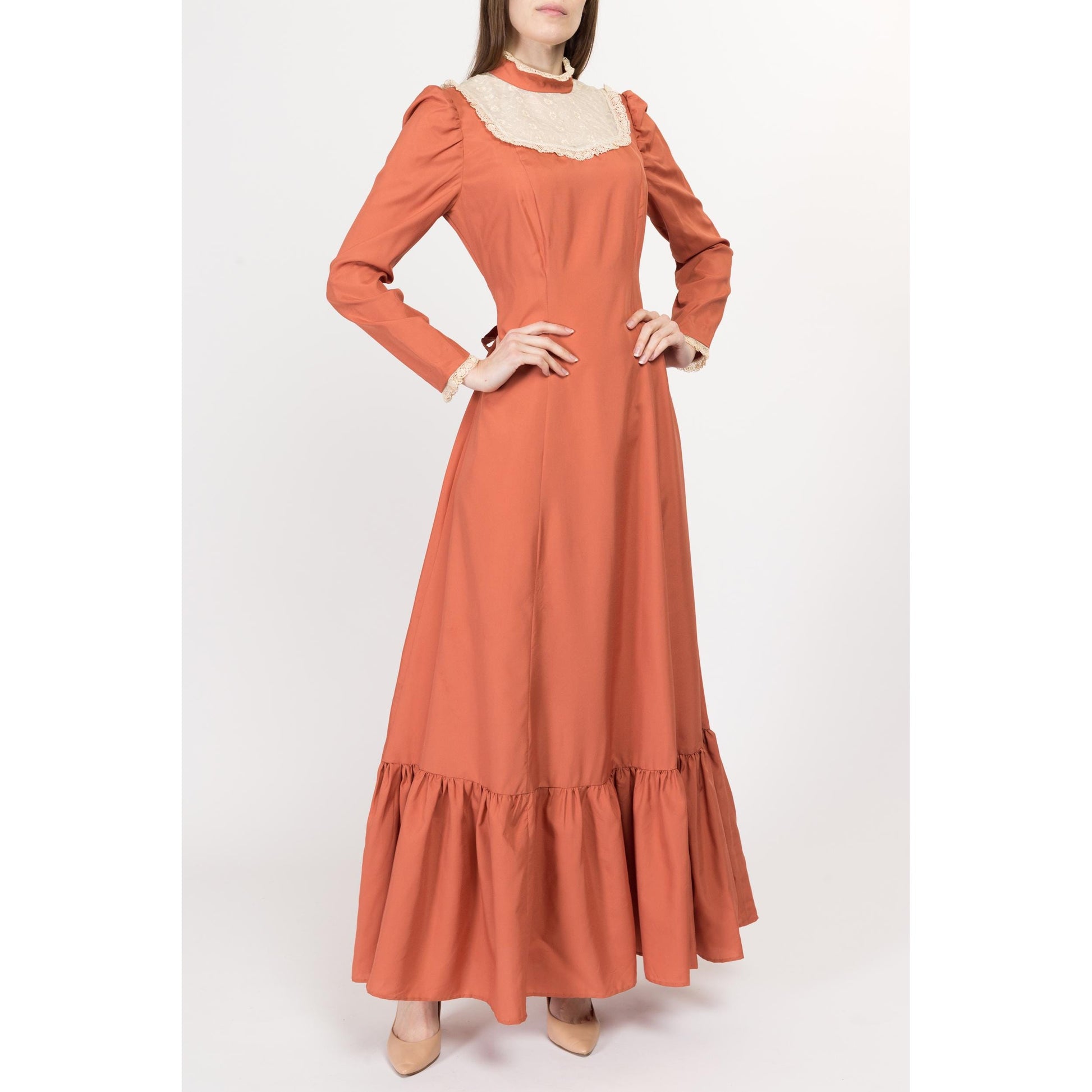orange victorian dress Shop Witch Costume, Adult Halloween Costume, Orange Black Victorian Gown, Fall Style Dress With High Slit, Gothic Pumpkin Gown, Goddess Gown -