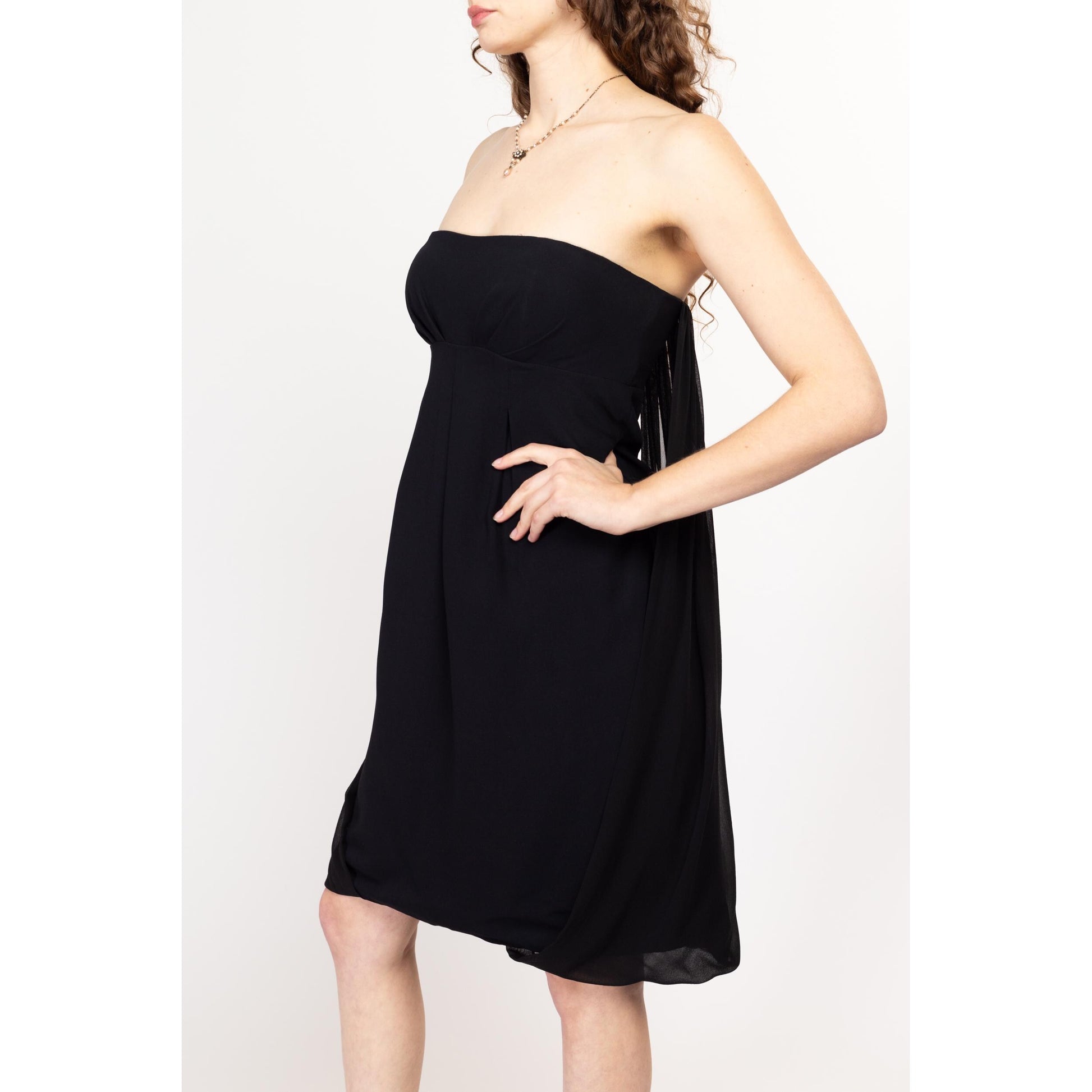 Medium Y2K Nicole Miller Black Bubble Party Dress Size 8 Flying Apple Vintage Medium Y2K Nicole Miller Black Bubble Party Dress Size 8 Flying Apple Vintage