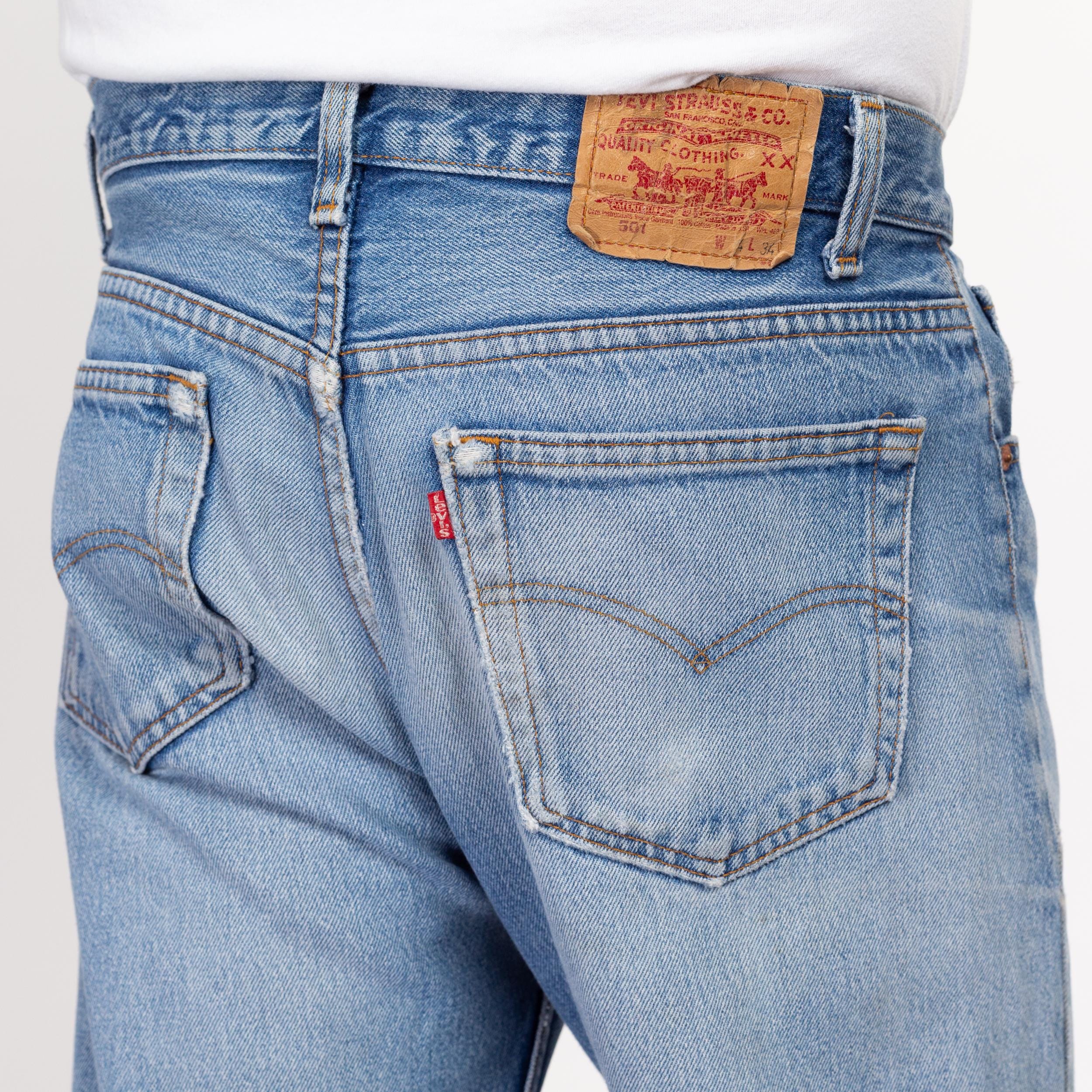 34x34 90s Levis 501 Made In USA Jeans Flying Apple Vintage