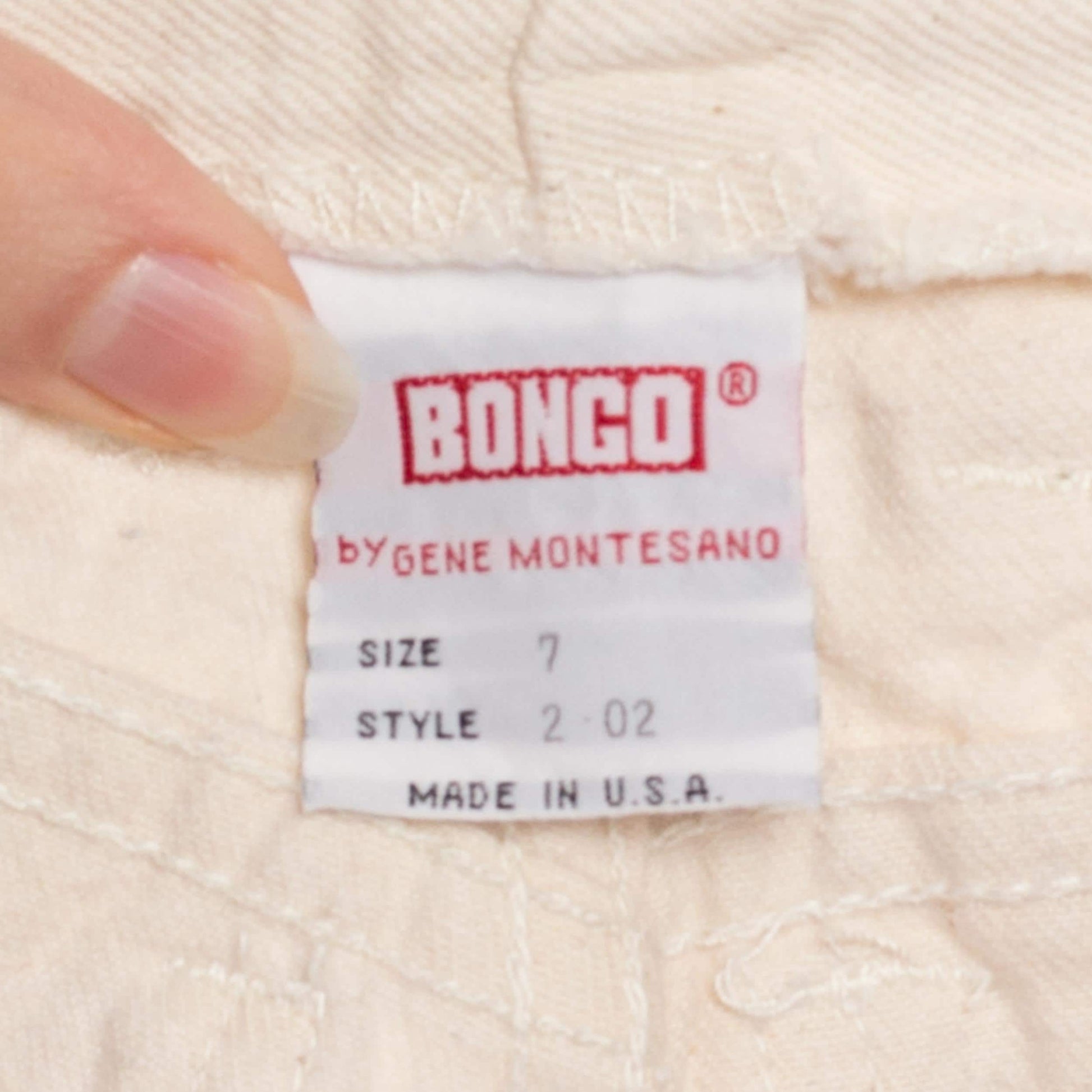 XS 90s Bongo Cream High Waisted Jeans 25" | Vintage Denim Tapered Leg Mom Jeans