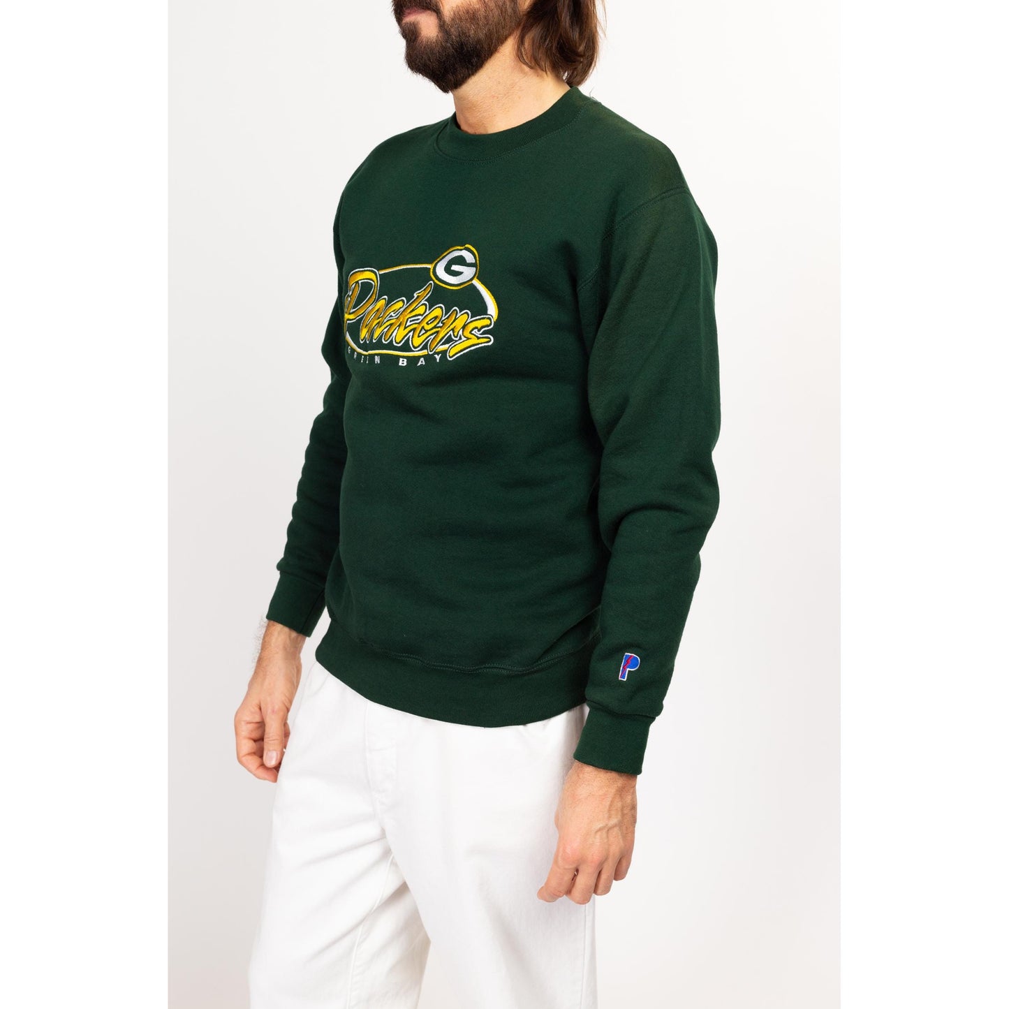 Small 90s Green Bay Packers Sweatshirt NWT | Vintage Deadstock NFL Football Graphic Crewneck Pullover