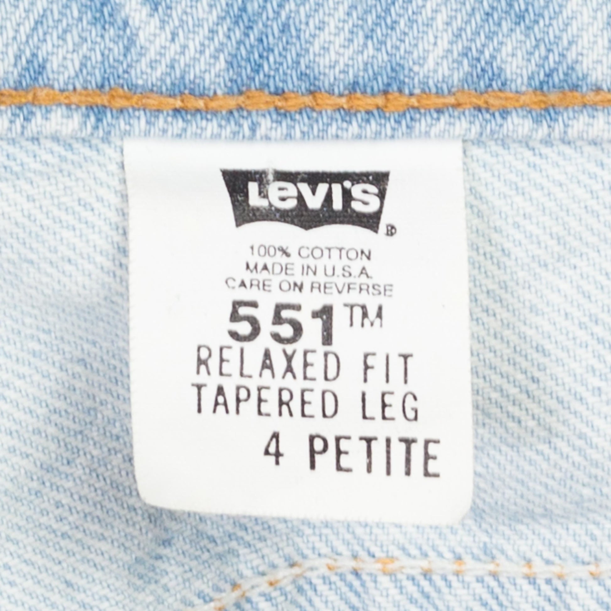 XS 90s Levis 551 High Waisted Mom Jeans 26" | Vintage Levi's Light Wash Denim Relaxed Fit Tapered Leg Jeans
