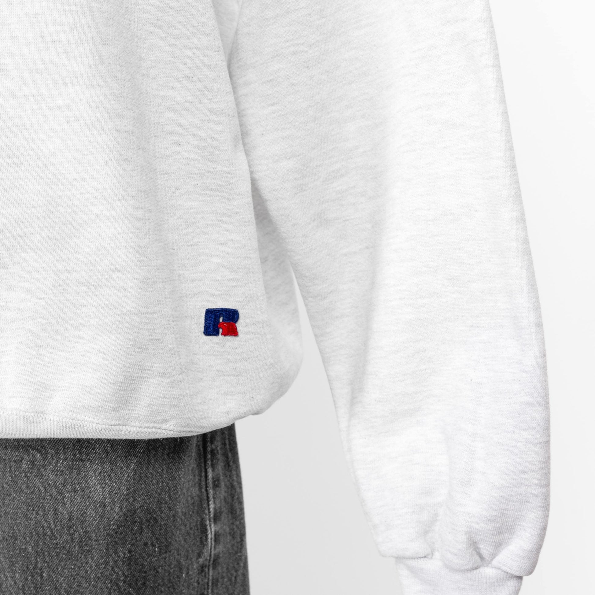 XXL 90s Stanford Medicine V Stitch Sweatshirt | Vintage Russell Athletic Heather Grey Collegiate Pullover Sweater