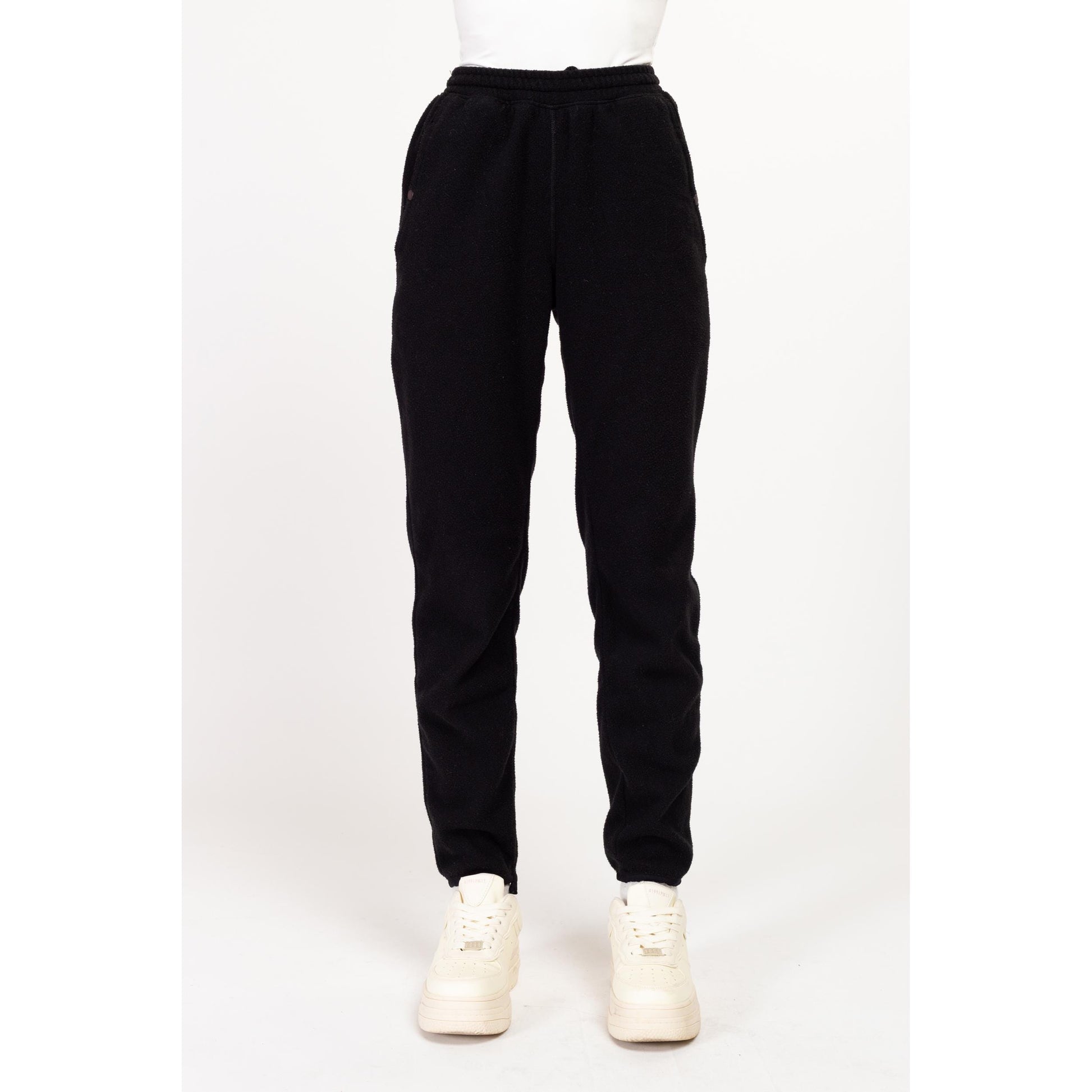 XXS-XS Vintage Patagonia Black Fleece Joggers | Y2K High Waisted Warm Sweatpants