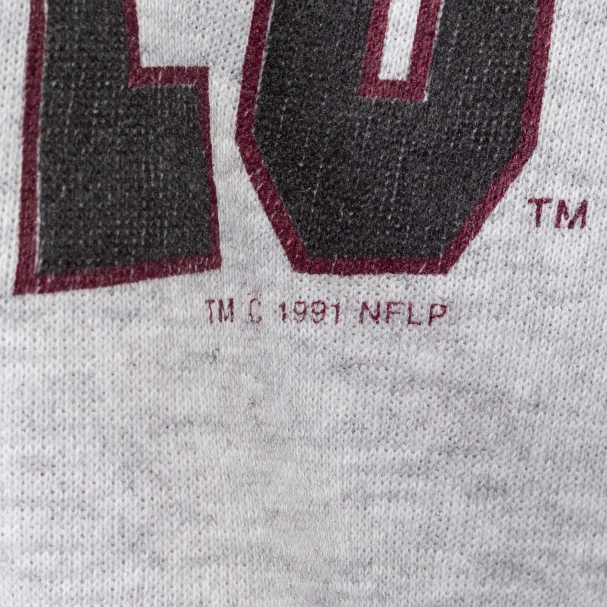 Medium 90s Phoenix Cardinals Sweatshirt | Vintage Heather Grey Logo 7 NFL Football Crewneck Sweater