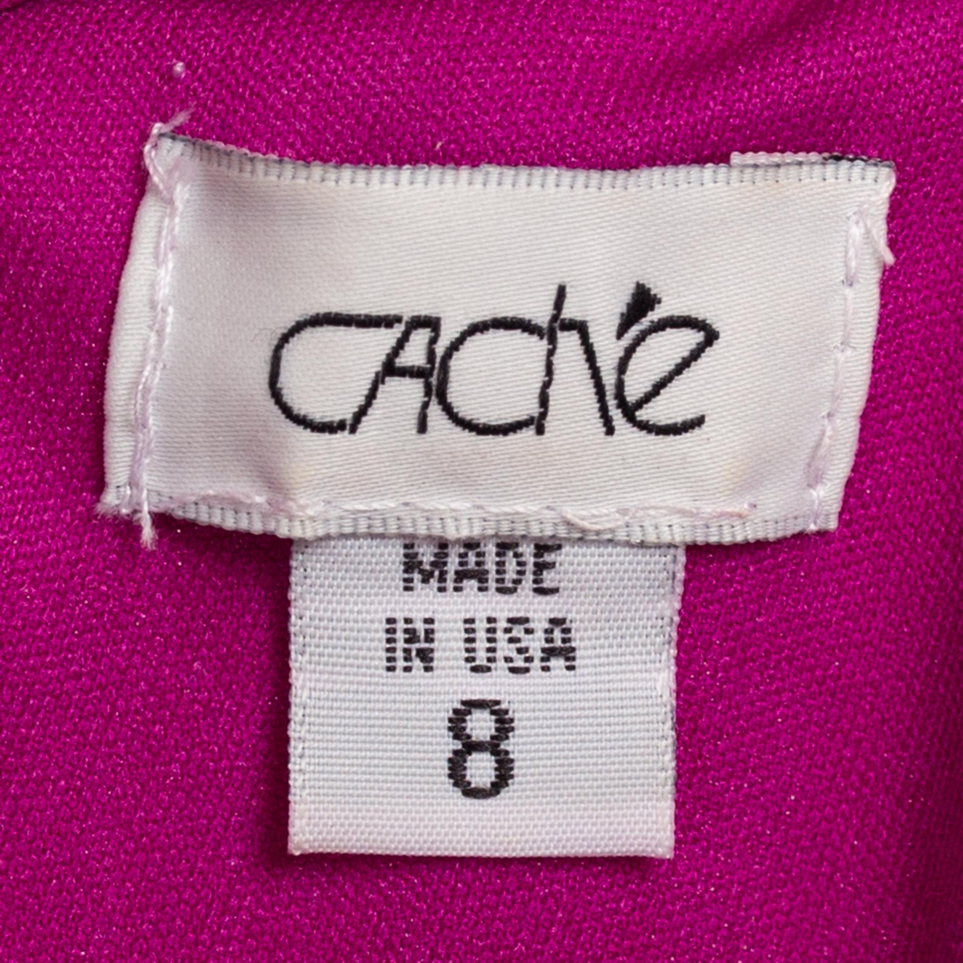 Medium Y2k Cache Magenta Pleated Choker Collar Mini Tent Dress | Vintage Sleeveless Flowy Babydoll Party Dress