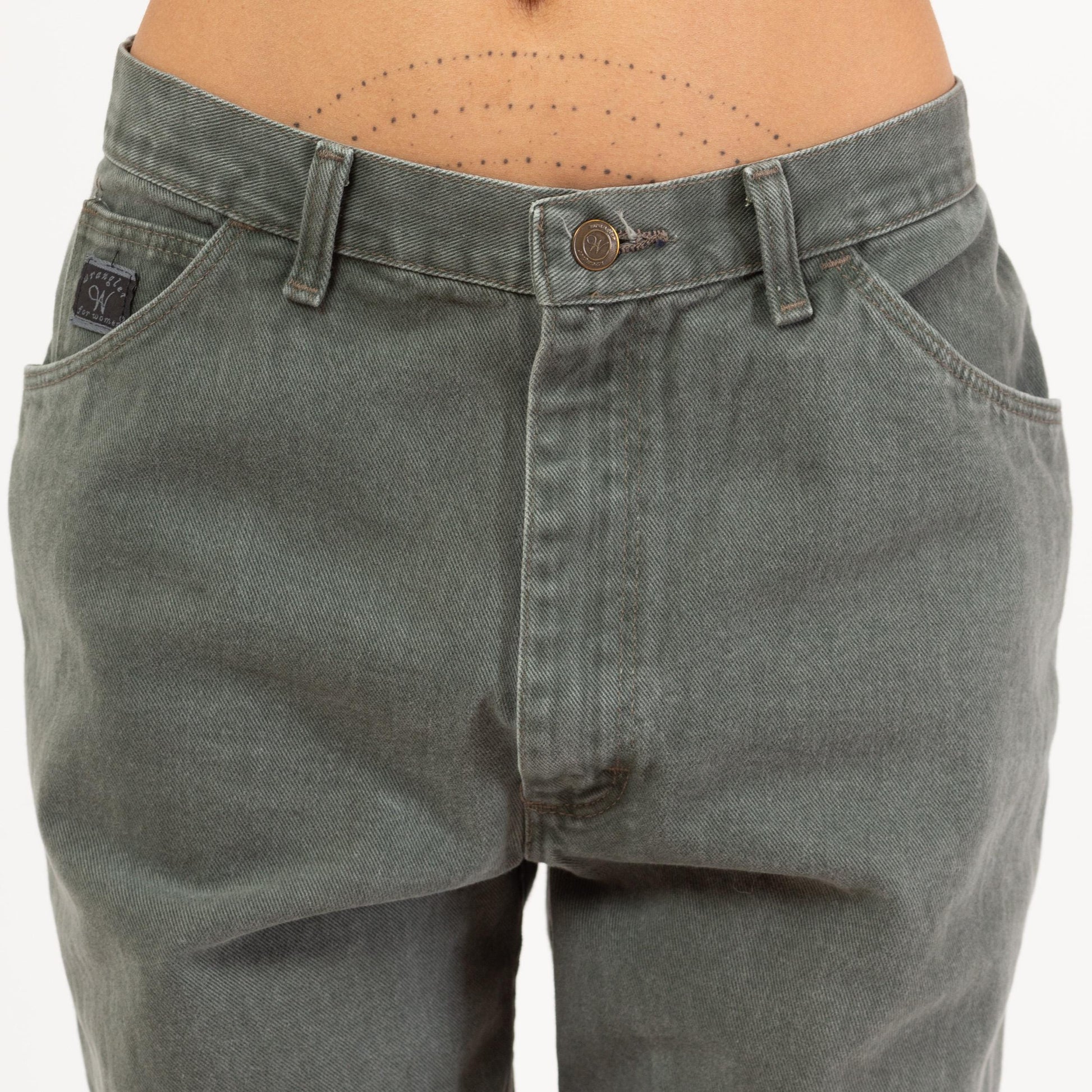 Vintage 90s Wrangler Soft Sage Green High Waisted Jeans - 29.5“ Waist | Vintage Denim Tapered Leg Mom Jeans