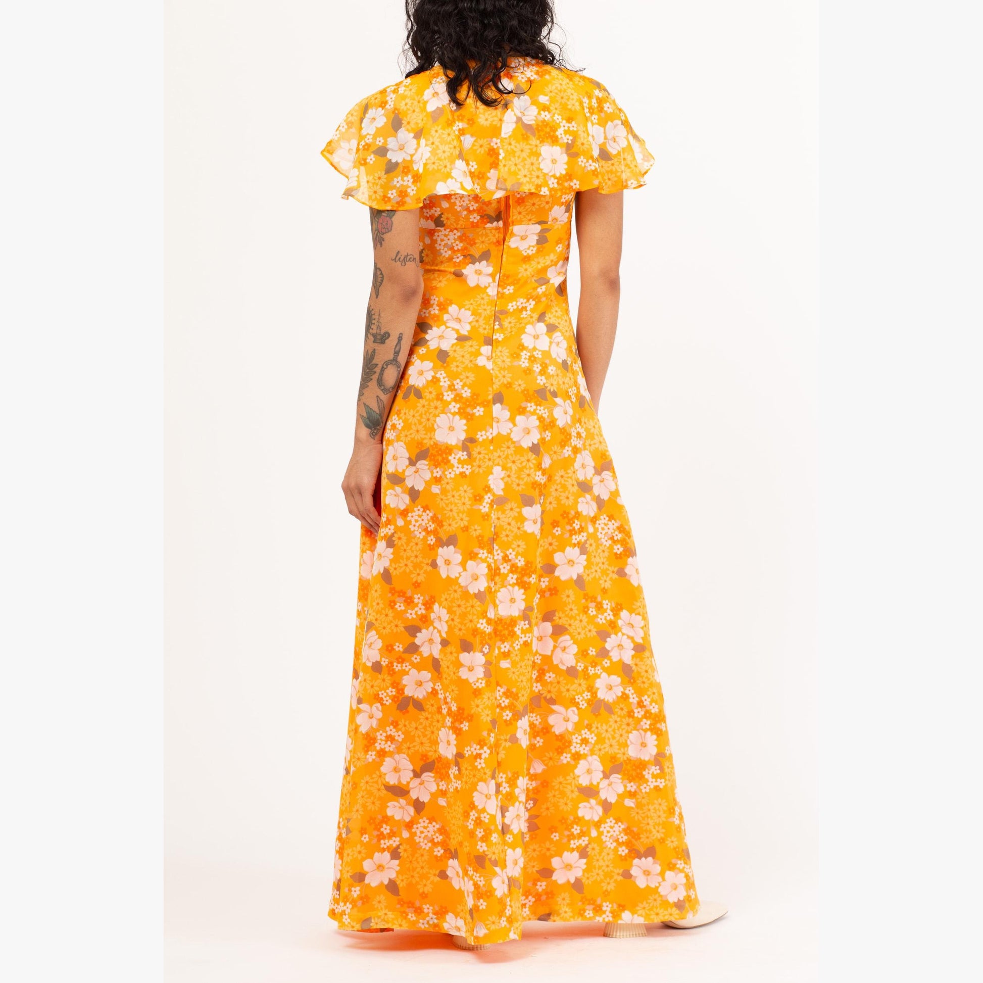 bias cut chiffon maxi dress Bias-Cut Chiffon Maxi Dress