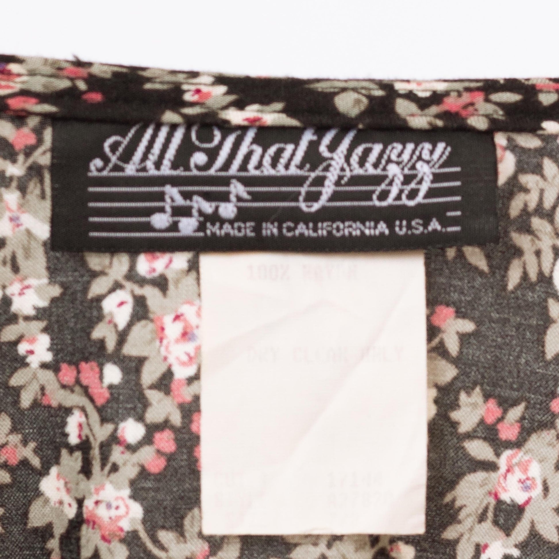 Vintage 90s Black Floral Button Front Grunge Dress - Small | Short Sleeve Boho Mini Sundress