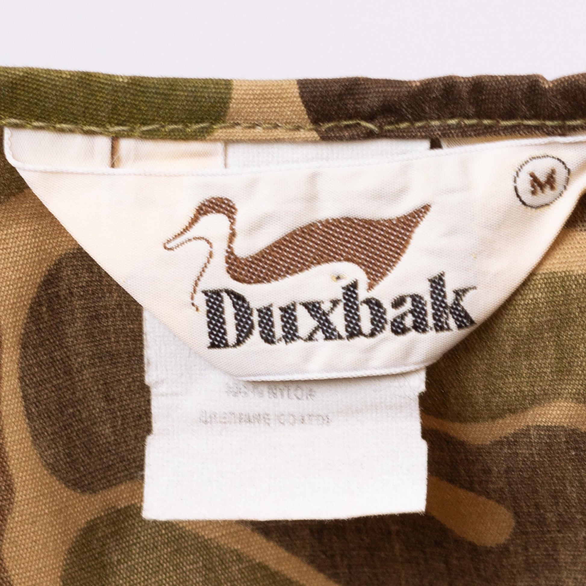 Vintage 80s Duxbak Camo Print Hunting Vest - XXS to XS | Camouflage Canvas Cropped Outdoor Gear