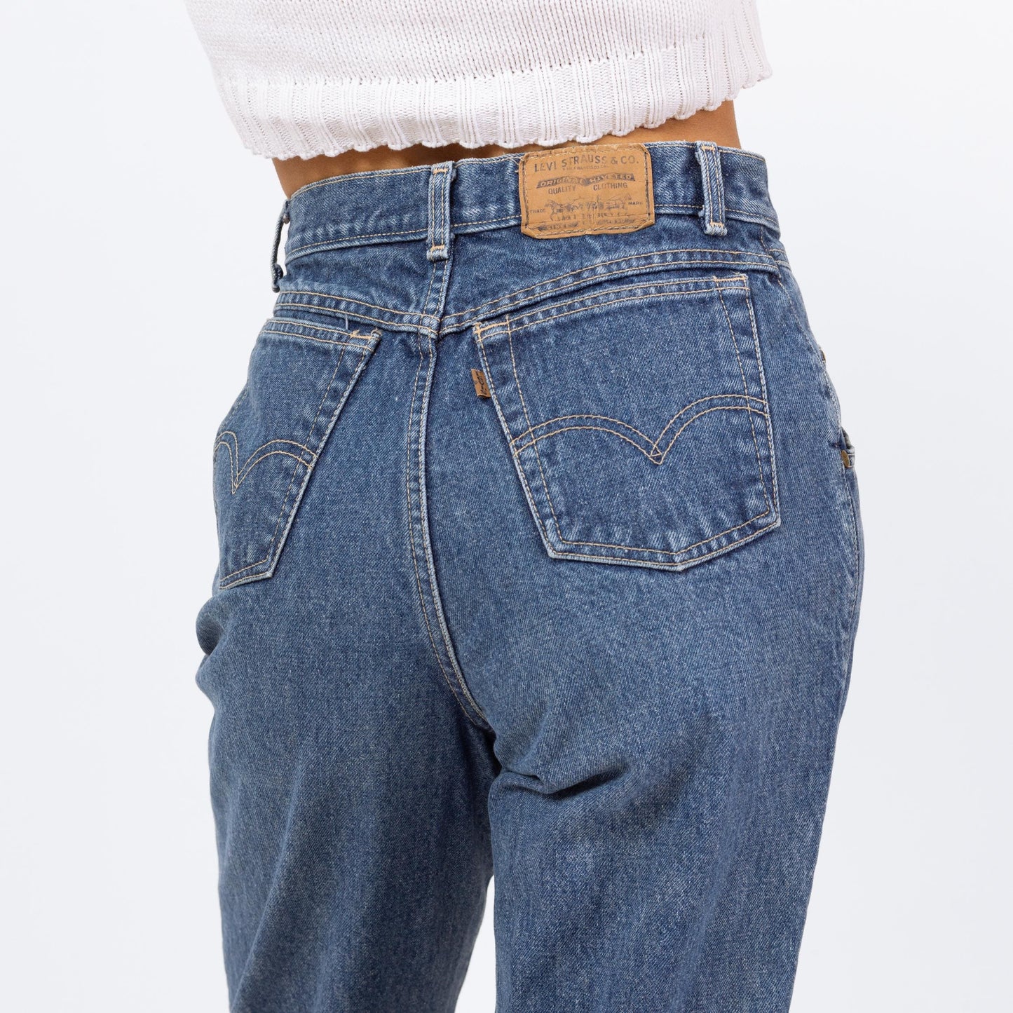 Vintage 80s Levis Double Yoke Western Jeans - 26.5" Waist | Levi's High Waisted Jeans, 80s Baggy Fit Mom Jeans