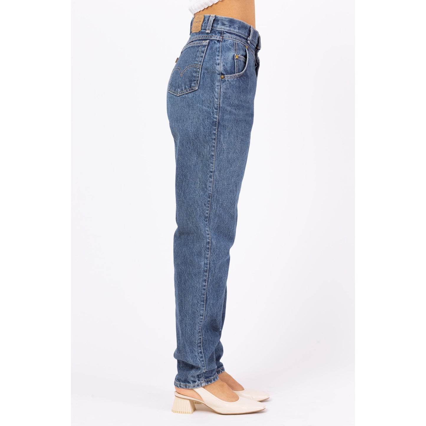 Vintage 80s Levis Double Yoke Western Jeans - 26.5" Waist | Levi's High Waisted Jeans, 80s Baggy Fit Mom Jeans