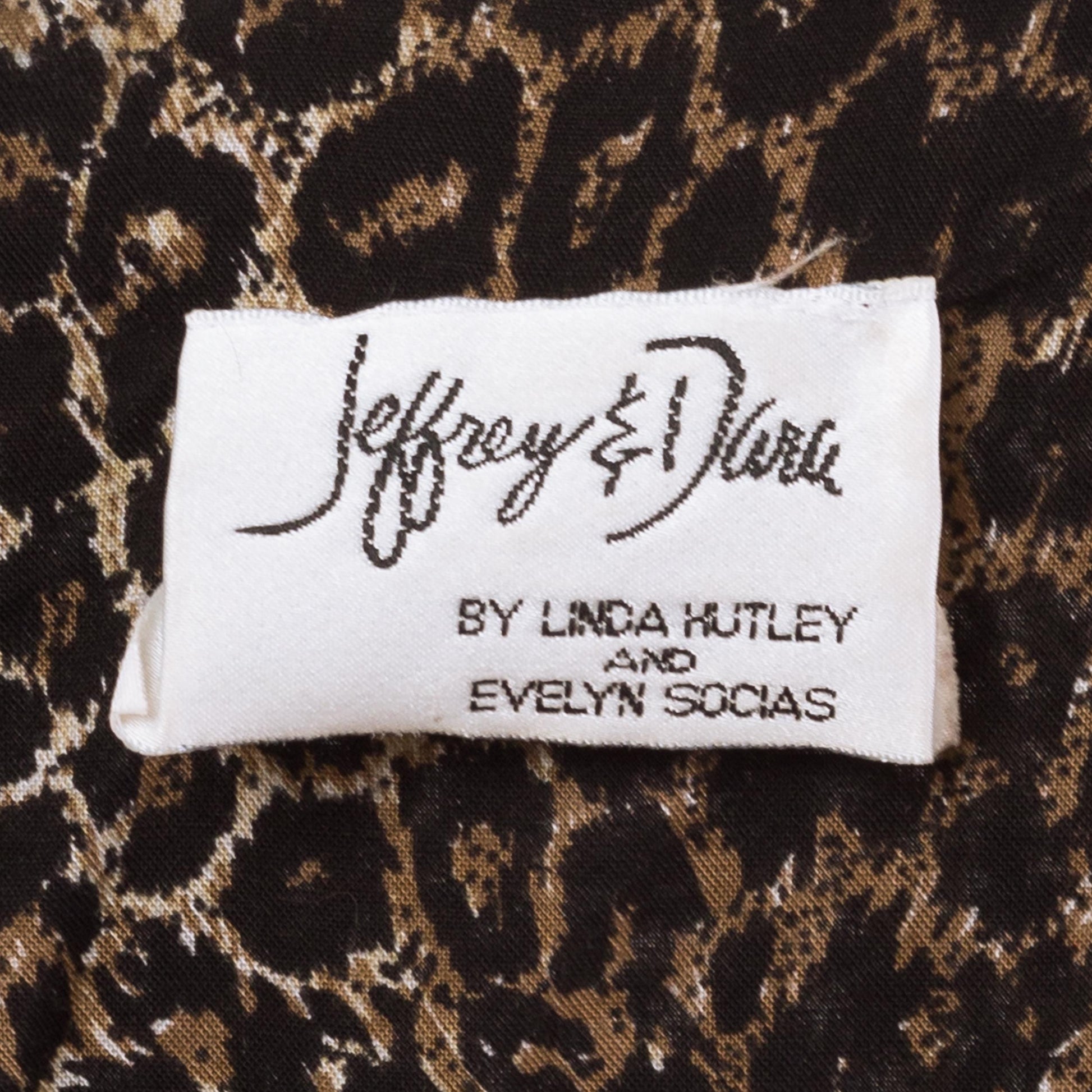 Vintage 80s Soft Leopard Print Wide Leg Jumpsuit - Large | Sleeveless Grunge Lounge Pantsuit