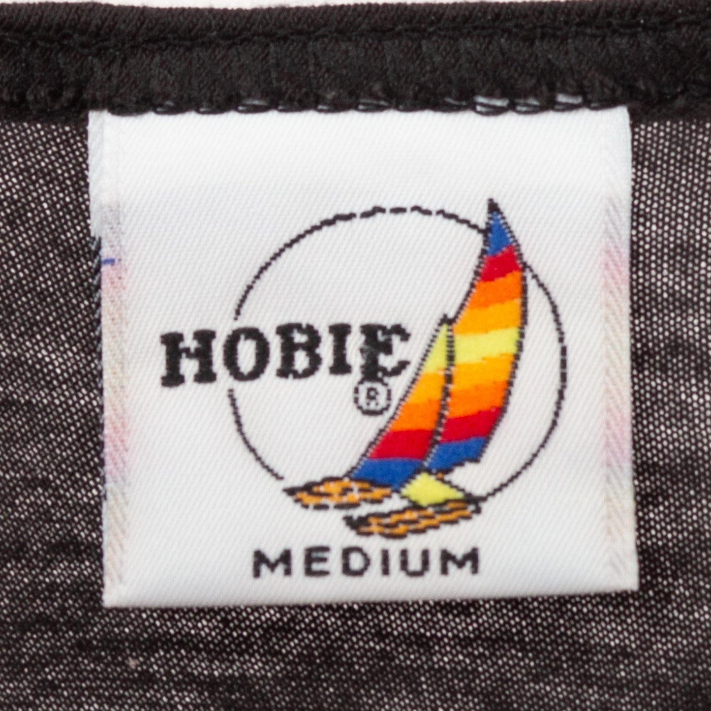 Vintage 80s Hobie Skater Tank Top - Extra Small | Black Cotton Skateboarding Graphic Tee