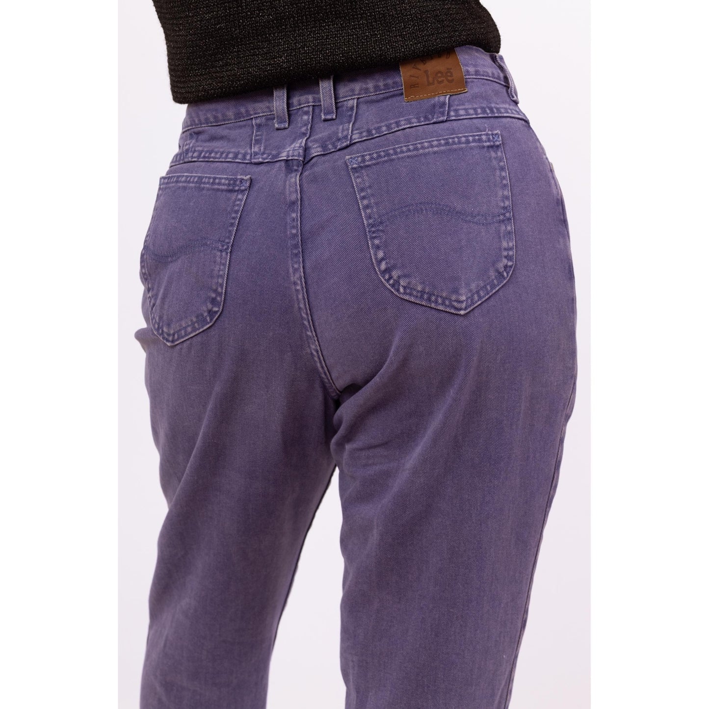 Vintage 90s Purple Lee Jeans - 20W, 38" Waist | High Waisted Tapered Leg Soft Cotton Denim Mom Jeans