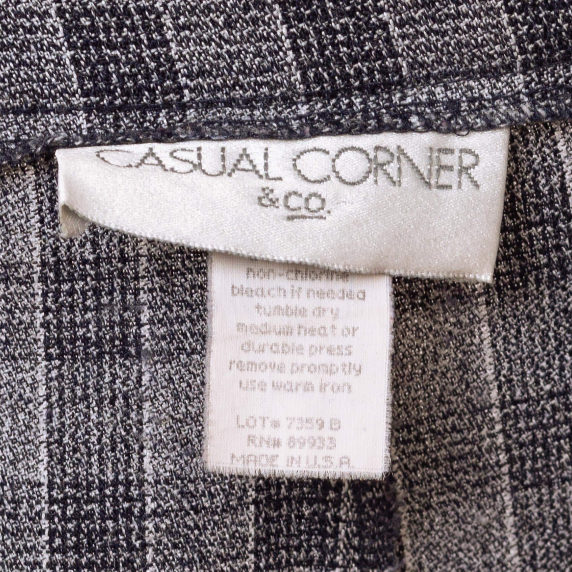 Vintage 90s Preppy Grey Plaid High Waisted Mini Skort - Medium, 28" Waist | A Line Schoolgirl Mod Wrap Mini Skirt