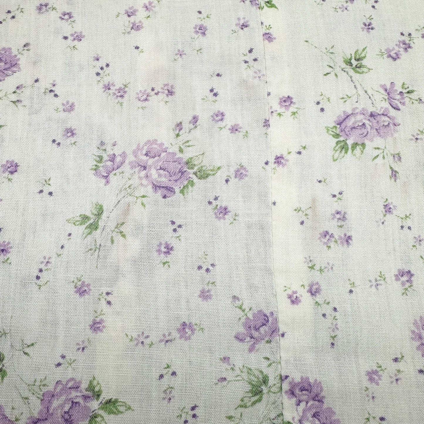Vintage 70s Boho Floral Tie Front Midi Sundress - Medium | Vintage Cream & Purple Calico Flower Print A Line Midi Dress