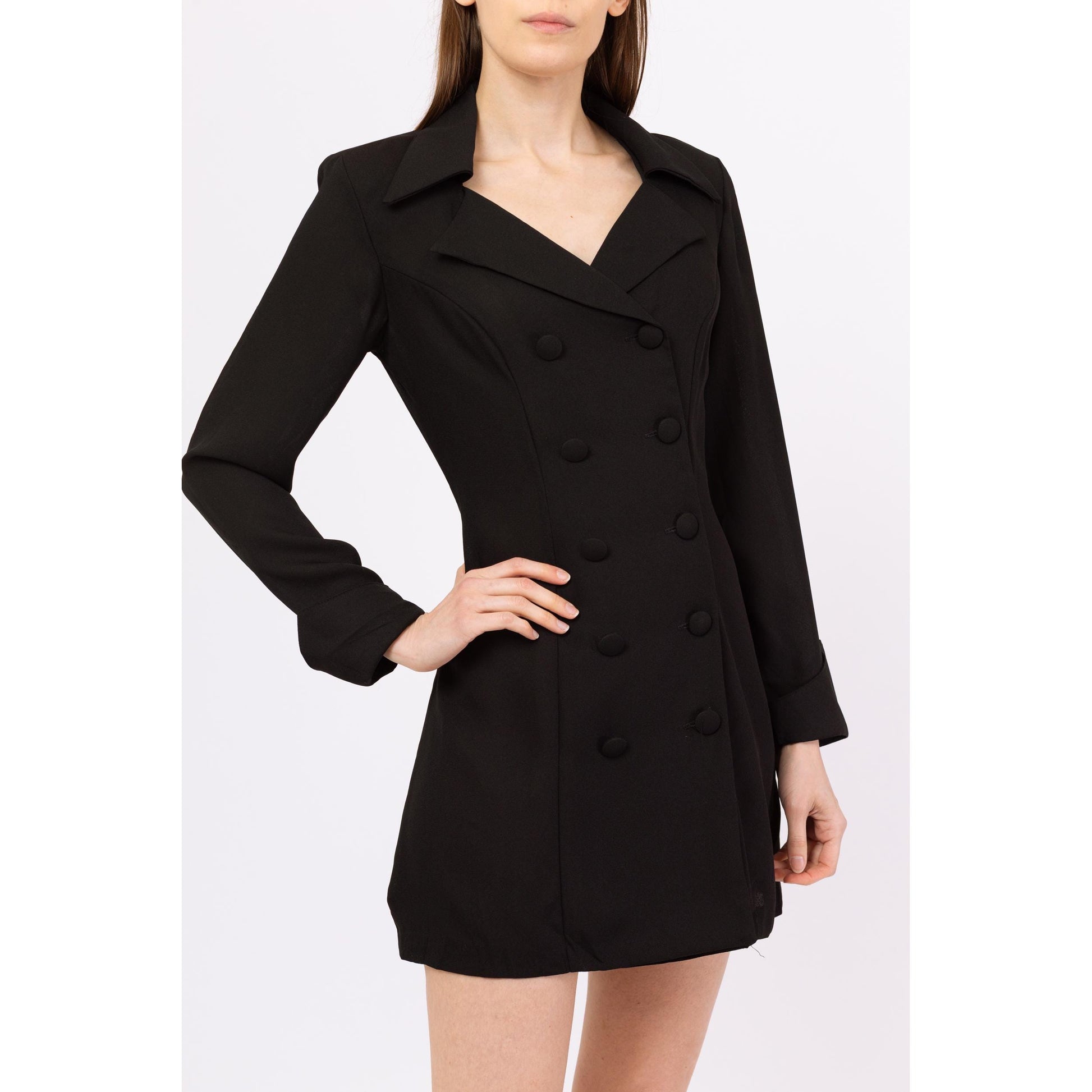 90s blazer dress 90s Hybrid Crochet Blazer Dress - Yohji Yamamoto