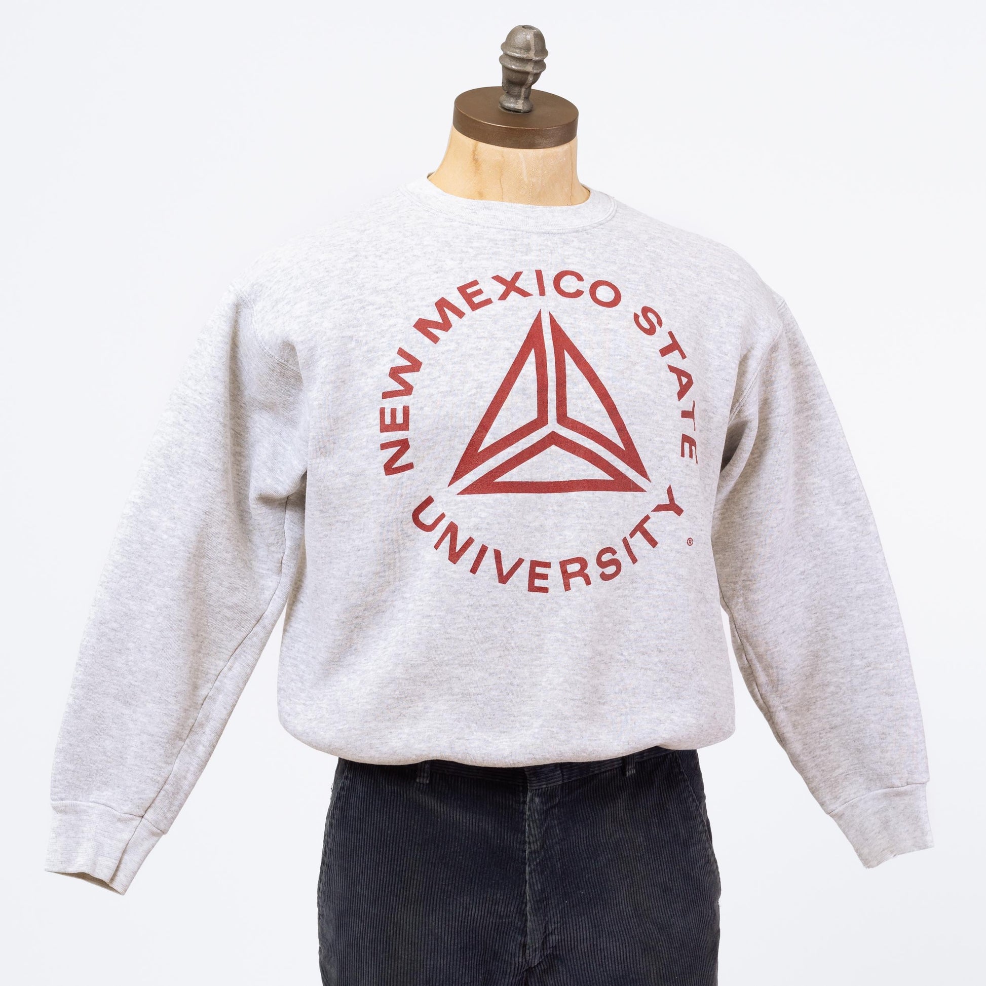 3 Vintage 90s New Mexico State University Sweatshirt - Medium | NMSU College Apparel Graphic Crewneck Pullover Sweater