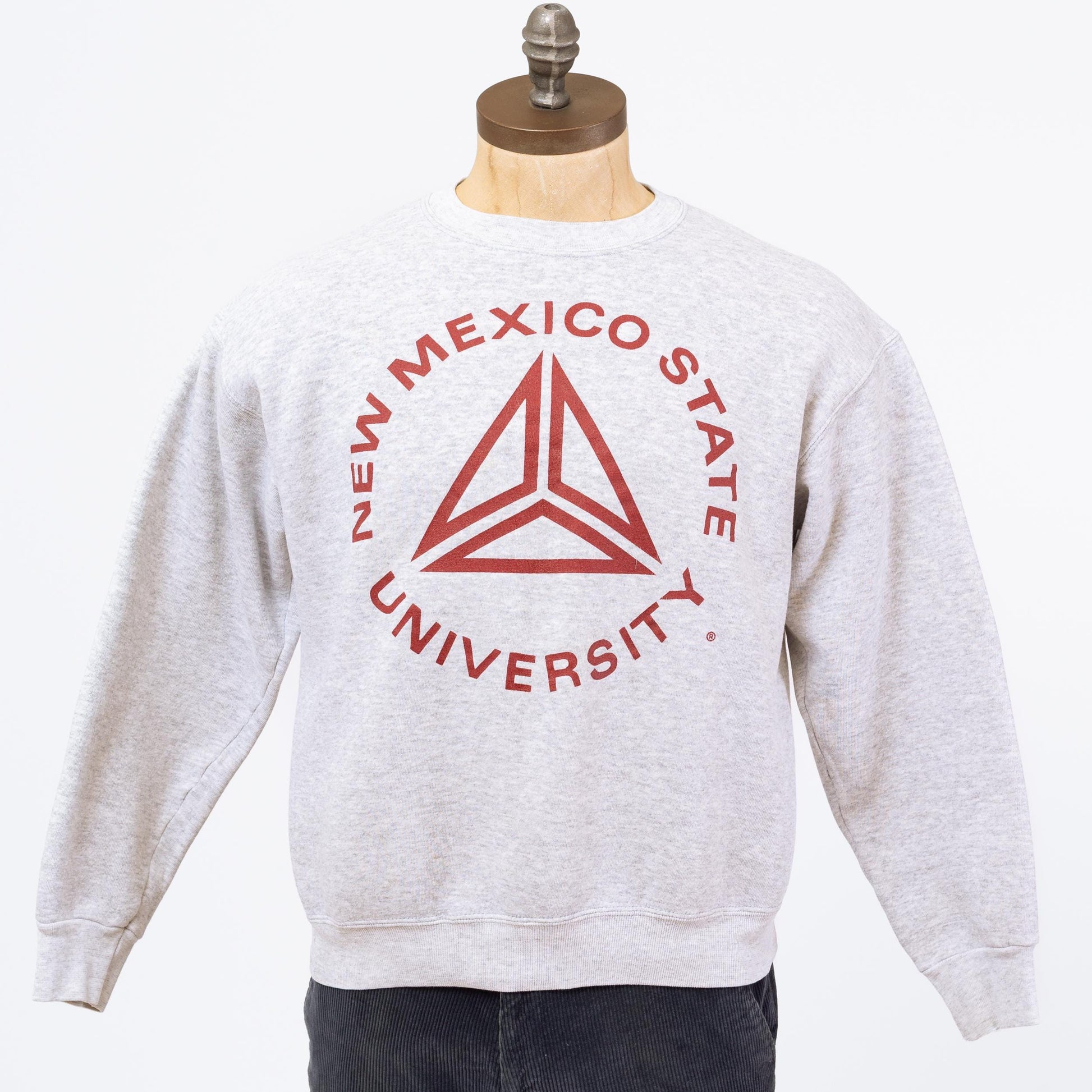 3 Vintage 90s New Mexico State University Sweatshirt - Medium | NMSU College Apparel Graphic Crewneck Pullover Sweater
