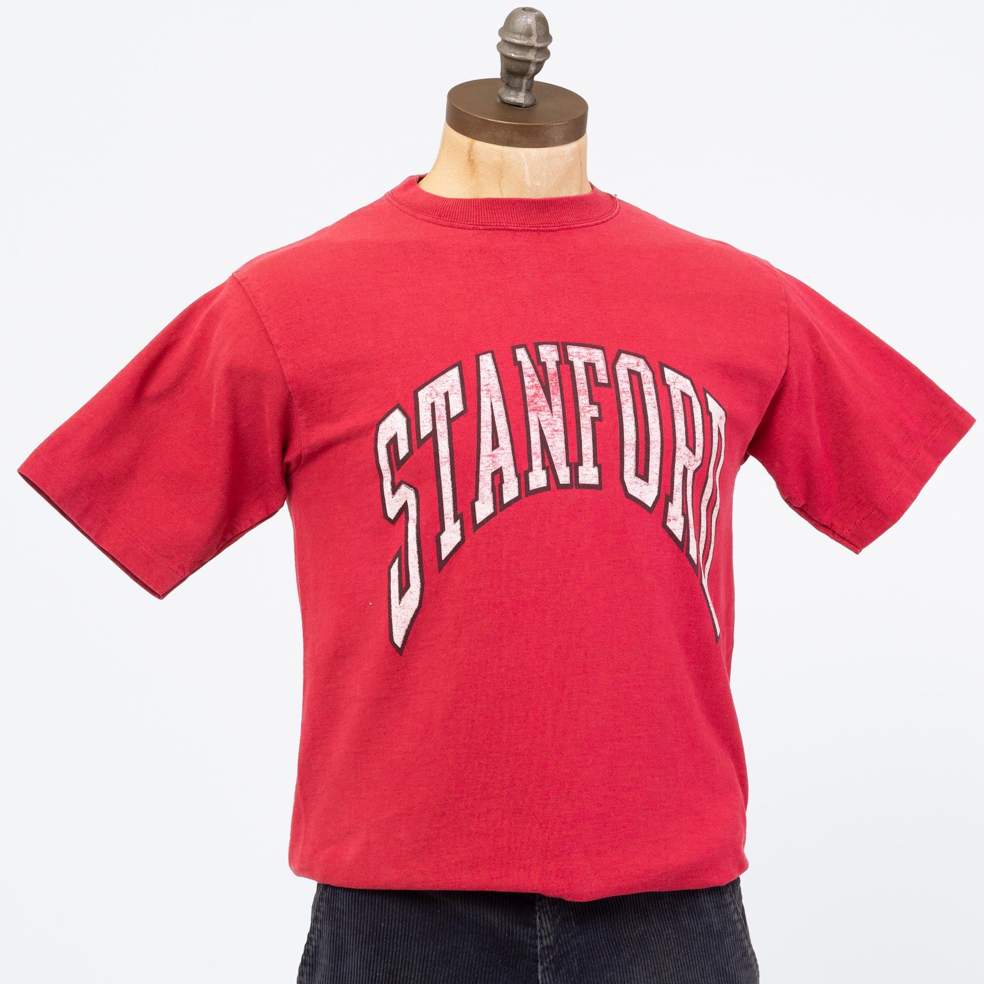 3 Vintage 90s Stanford University Red T Shirt - Medium | College Apparel Distressed Graphic Tee