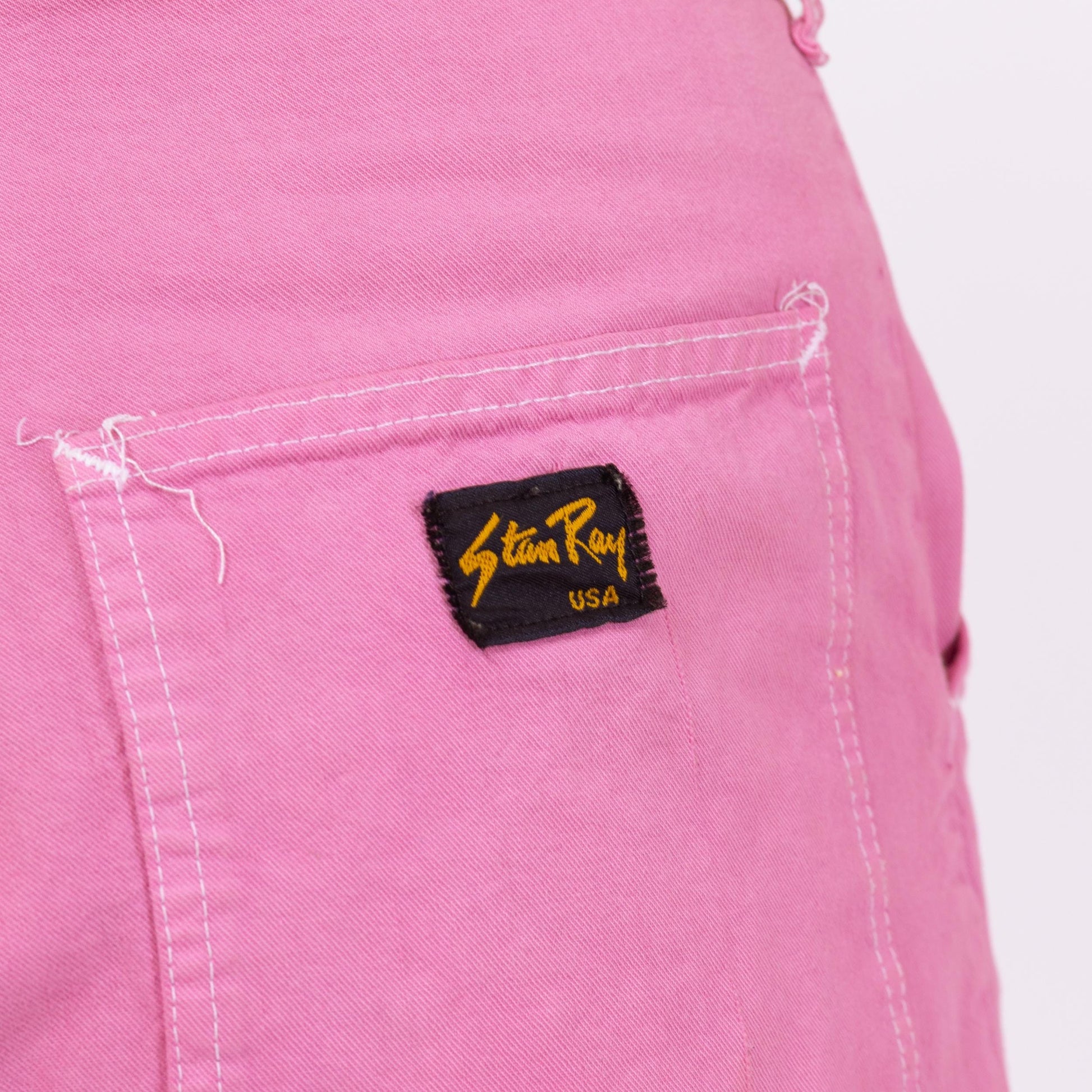 Vintage 90s Pink Carpenter Shorts - Small, 26" Waist | Stan Ray High Rise Workwear Shorts, Painters Utility Streetwear Shorts