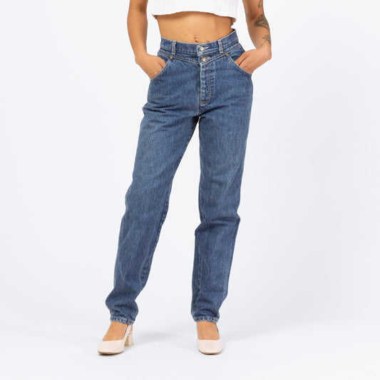 Vintage 80s Levis Double Yoke Western Jeans - 26.5" Waist | Levi's High Waisted Jeans, 80s Baggy Fit Mom Jeans