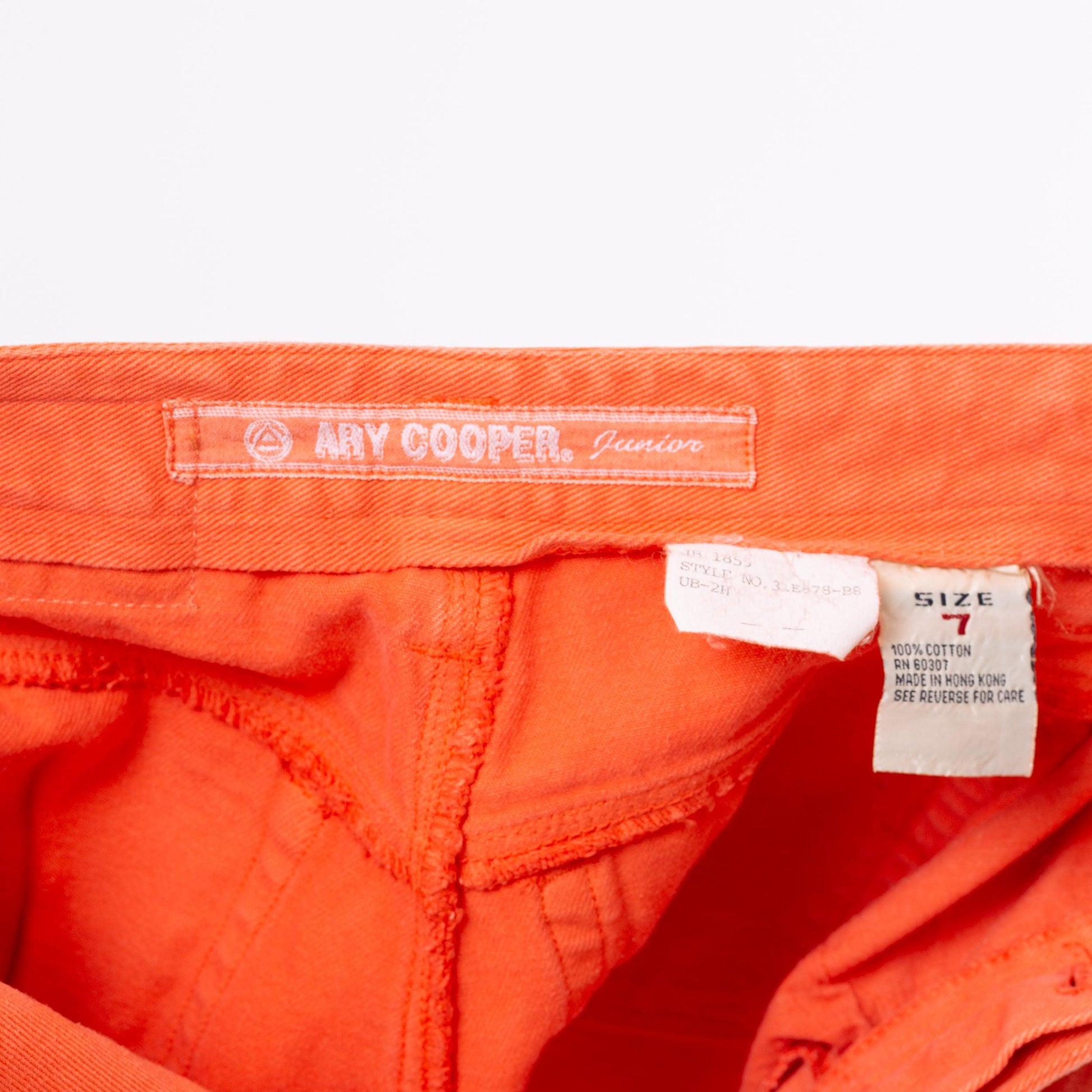 Vintage 90s Peach Cuffed Jean Shorts - Extra Small, 25" | Orange Denim High Waisted Shorts, Summer Jean Shorts