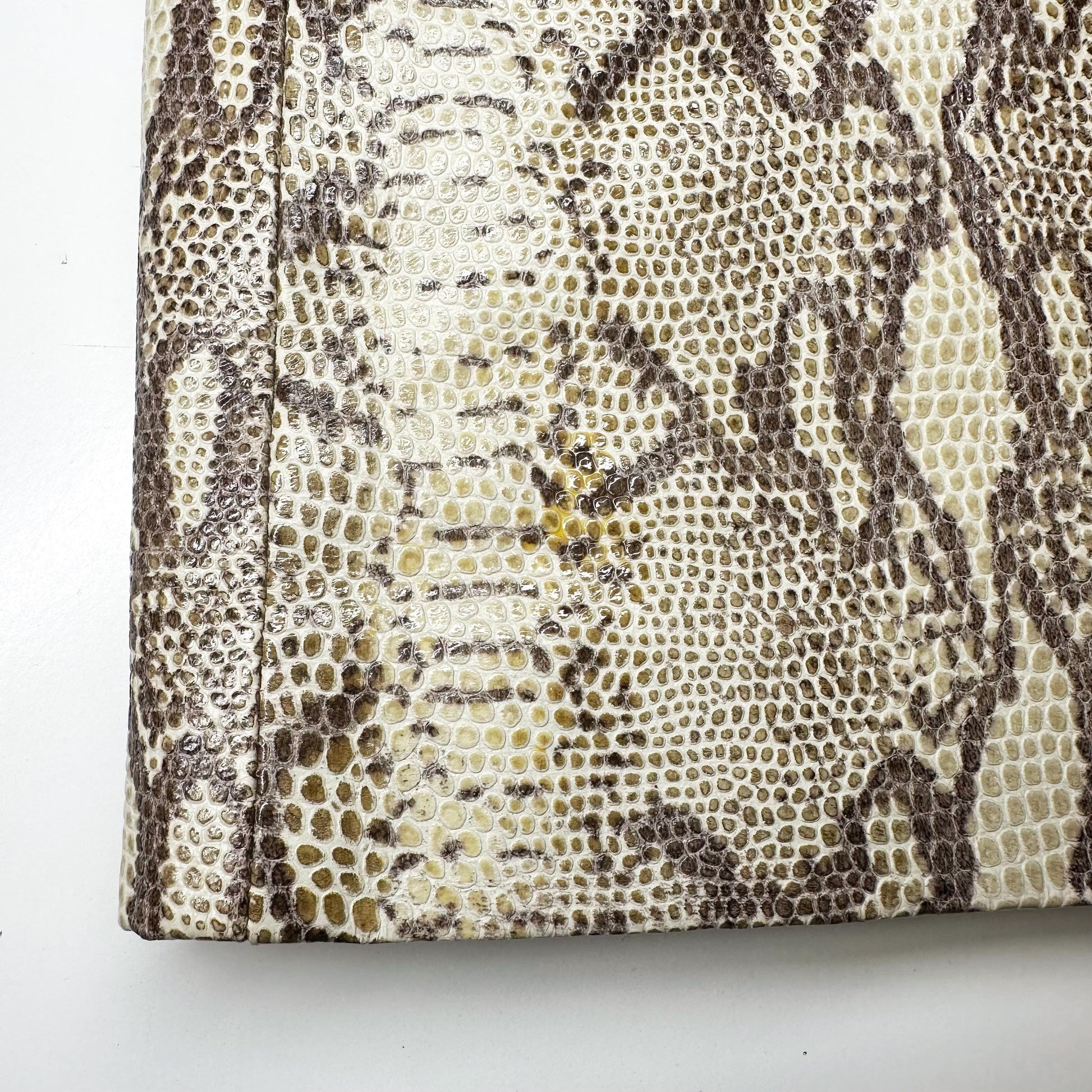 Vintage Y2K Hugo Buscati Snakeskin Leather Mini Dress - Small, Size 4 | Strapless Cocktail Dress, Sexy 2000s Bodycon Club Dress
