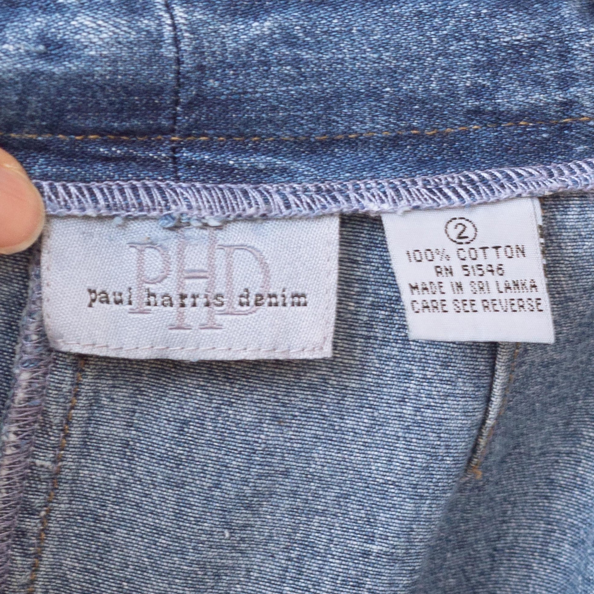 Vintage 90s Denim Button Front Midi Pencil Skirt - Extra Small, 25" Waist | High Waisted Medium Wash Blue Jean Long Straight Skirt