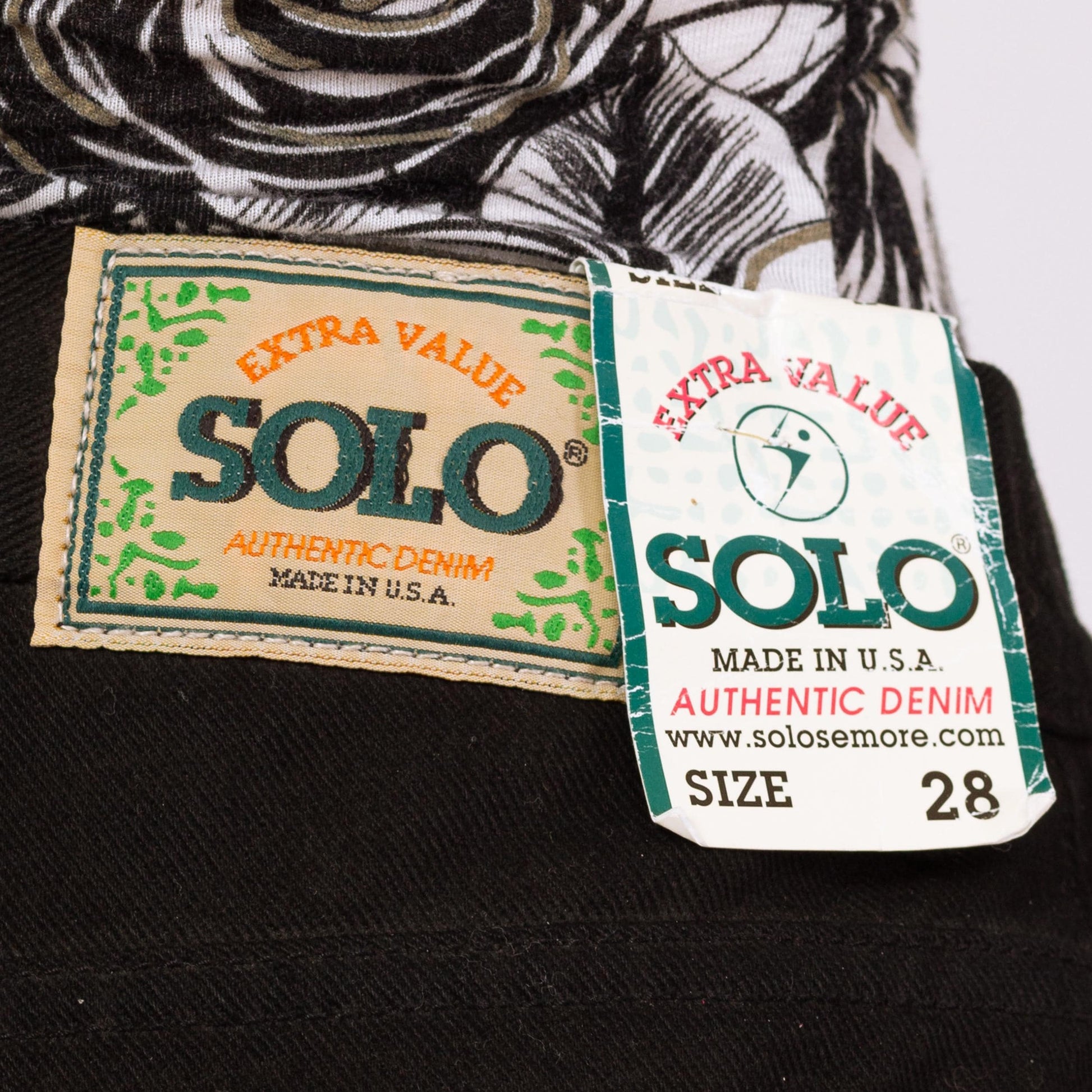 Vintage Y2K Black High Waisted Wide Leg Jeans - Medium, 28" Waist | Minimalist Grunge Straight Leg Jeans