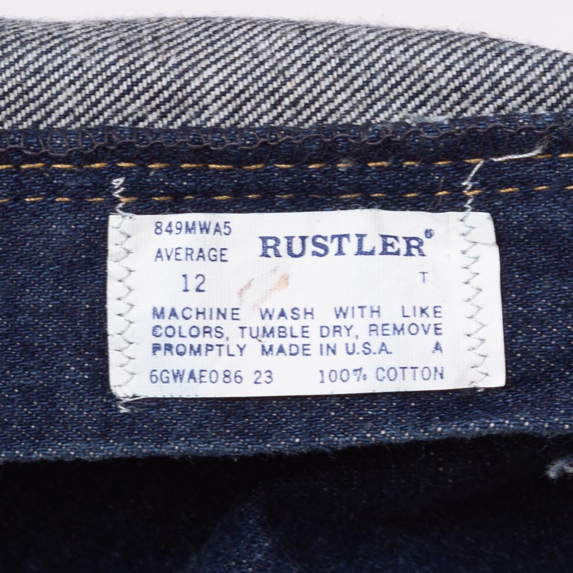 Vintage 80s Rustler High Waisted Dark Wash Jeans - Medium, 28" | Western High Rise Mom Jeans, Tapered Leg Denim