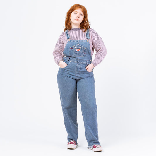 Vintage 90s Revolt Denim Overalls - Large | Women's Overalls, Grunge Blue Jean Carpenter Dungarees Overall Pants