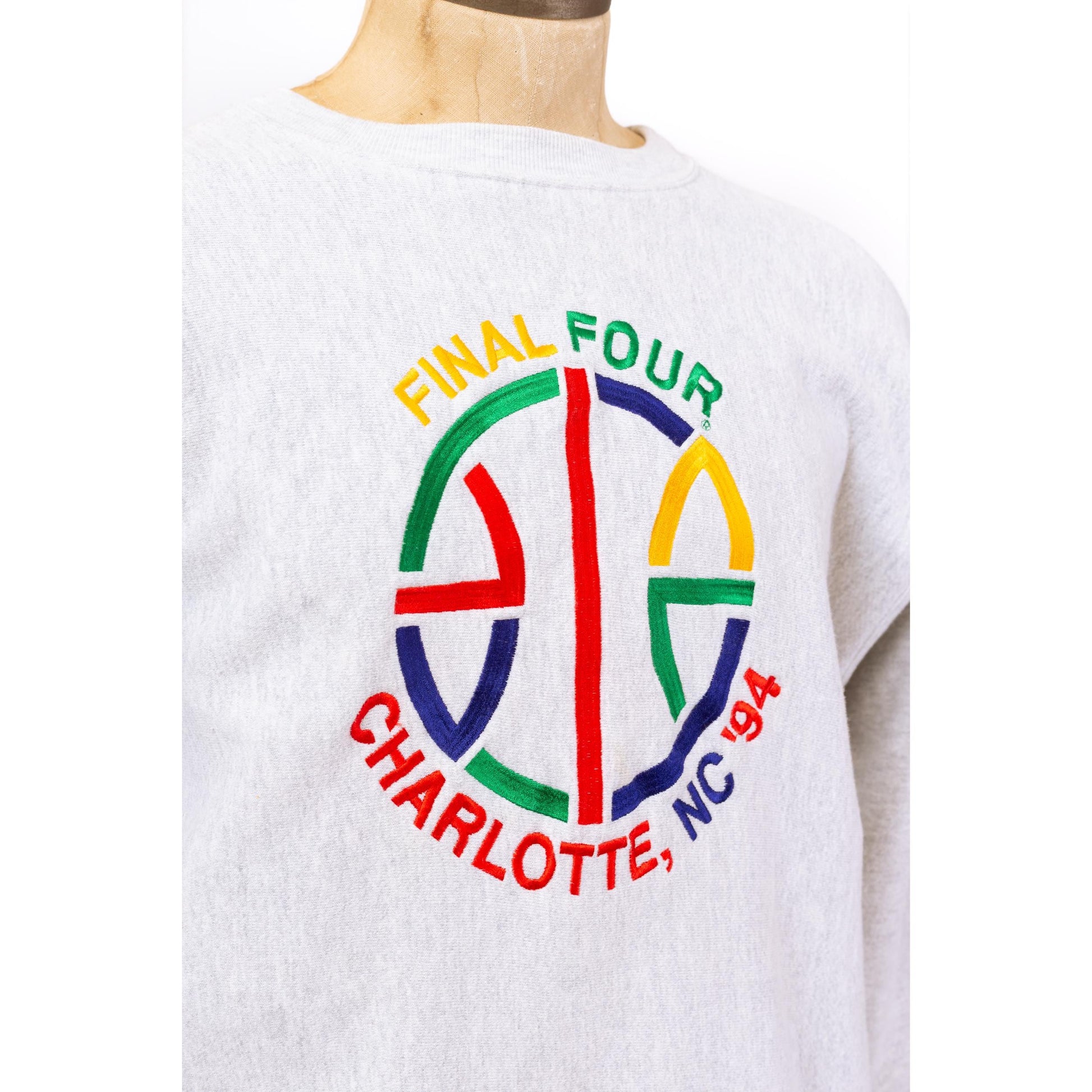 3 Vintage 90s NCAA Basketball Final Four Charlotte NC Sweatshirt - XXL | 1994 College Basketball Nike Athletic March Madness Crewneck