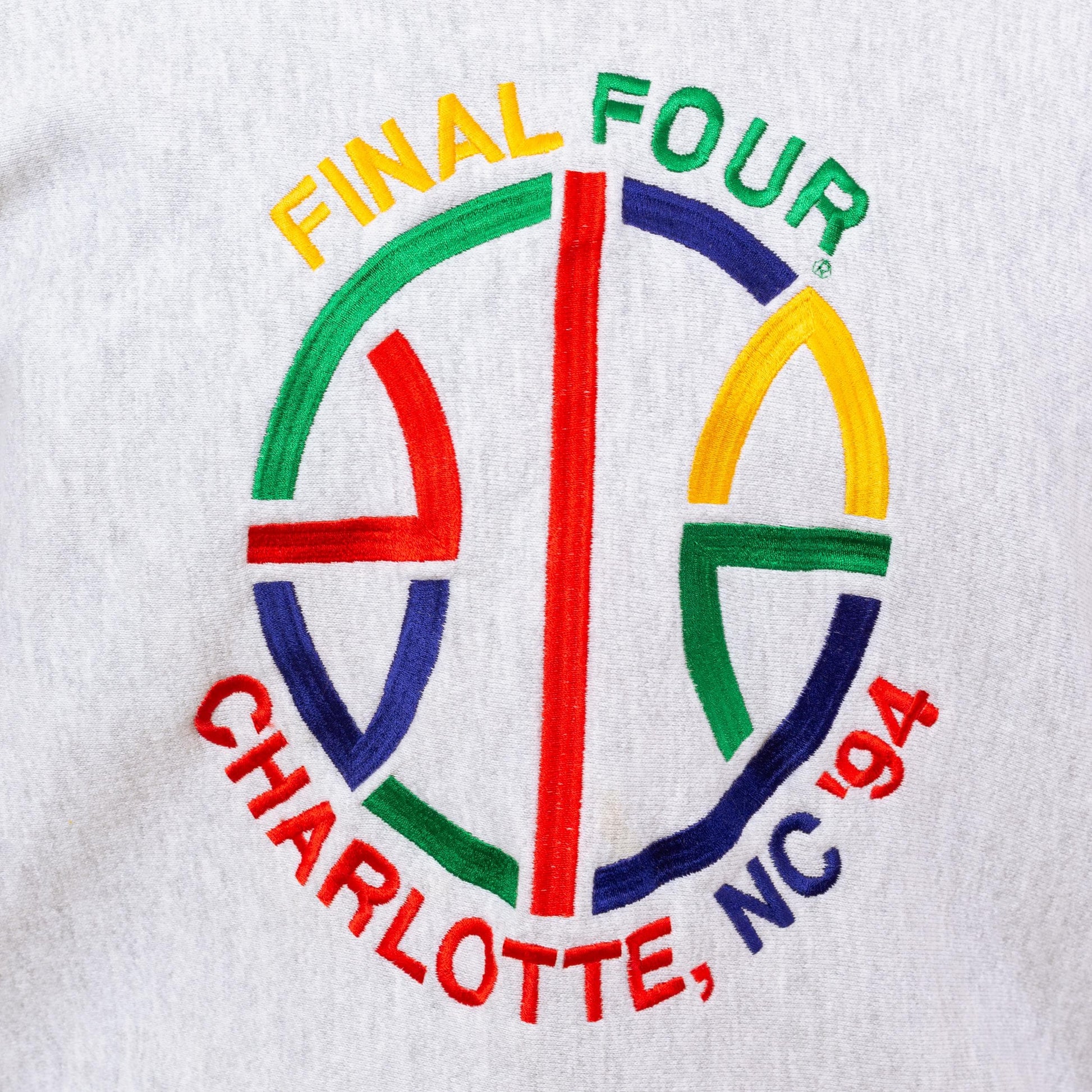 3 Vintage 90s NCAA Basketball Final Four Charlotte NC Sweatshirt - XXL | 1994 College Basketball Nike Athletic March Madness Crewneck