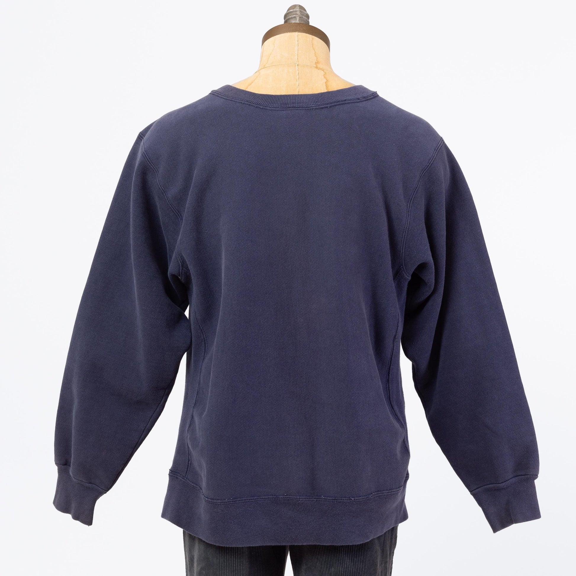 3 Vintage 90s Wharton School University Of Pennsylvania Sweatshirt - Extra Large | Blue Collegiate Graphic Crewneck Pullover Sweater