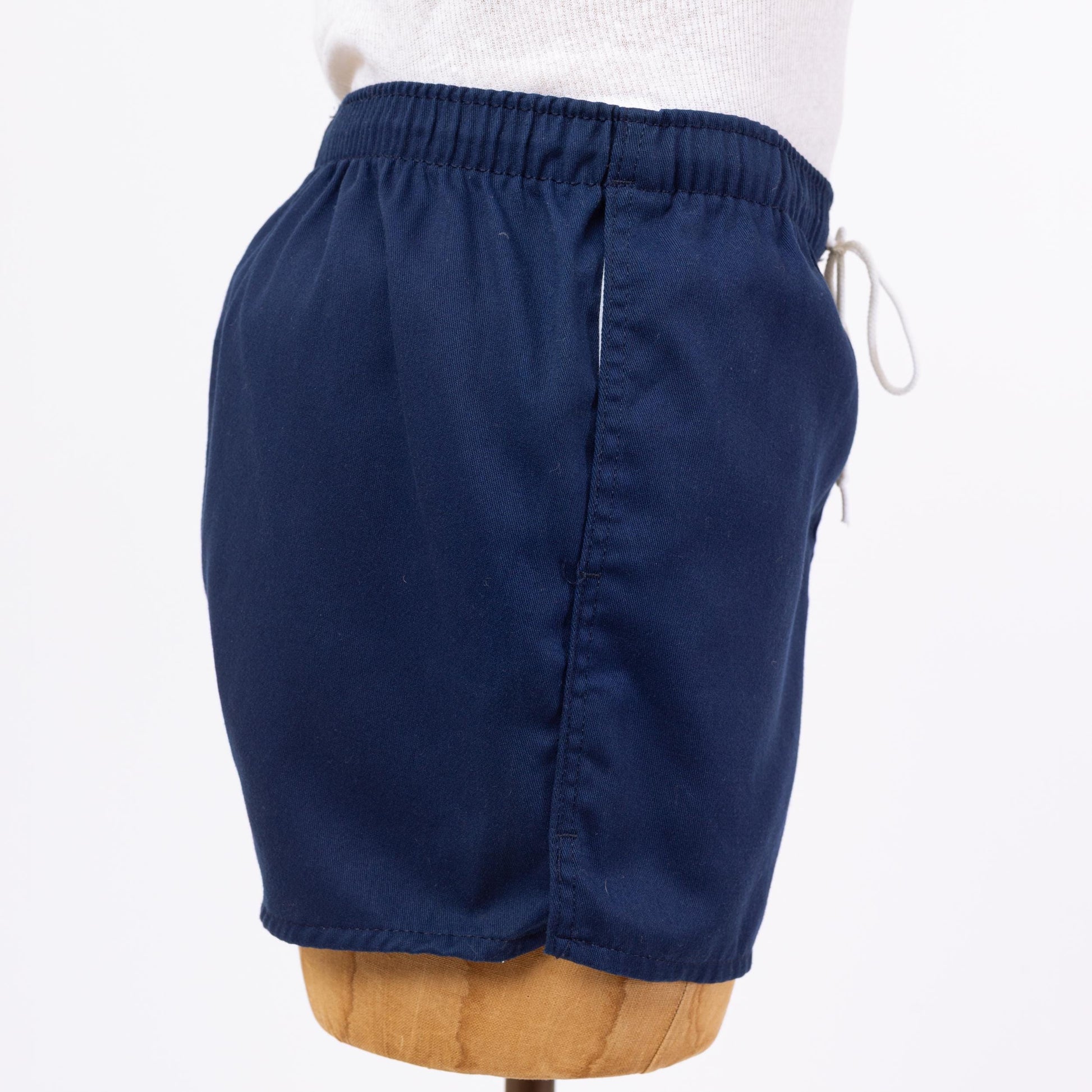 3 Vintage 80s University Of Delaware Track Shorts - Medium, 30"-34" Waist | Unisex Navy Blue Retro Mini Gym Shorts