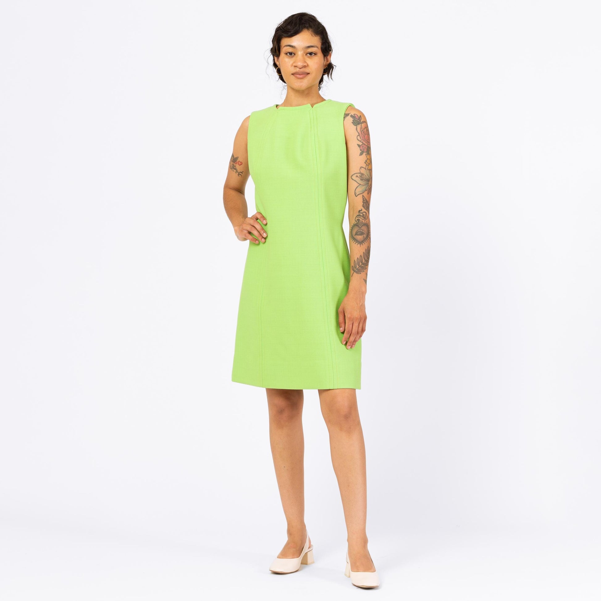 Vintage 60s Mod Lime Green Mini Dress Medium – Flying Apple Vintage