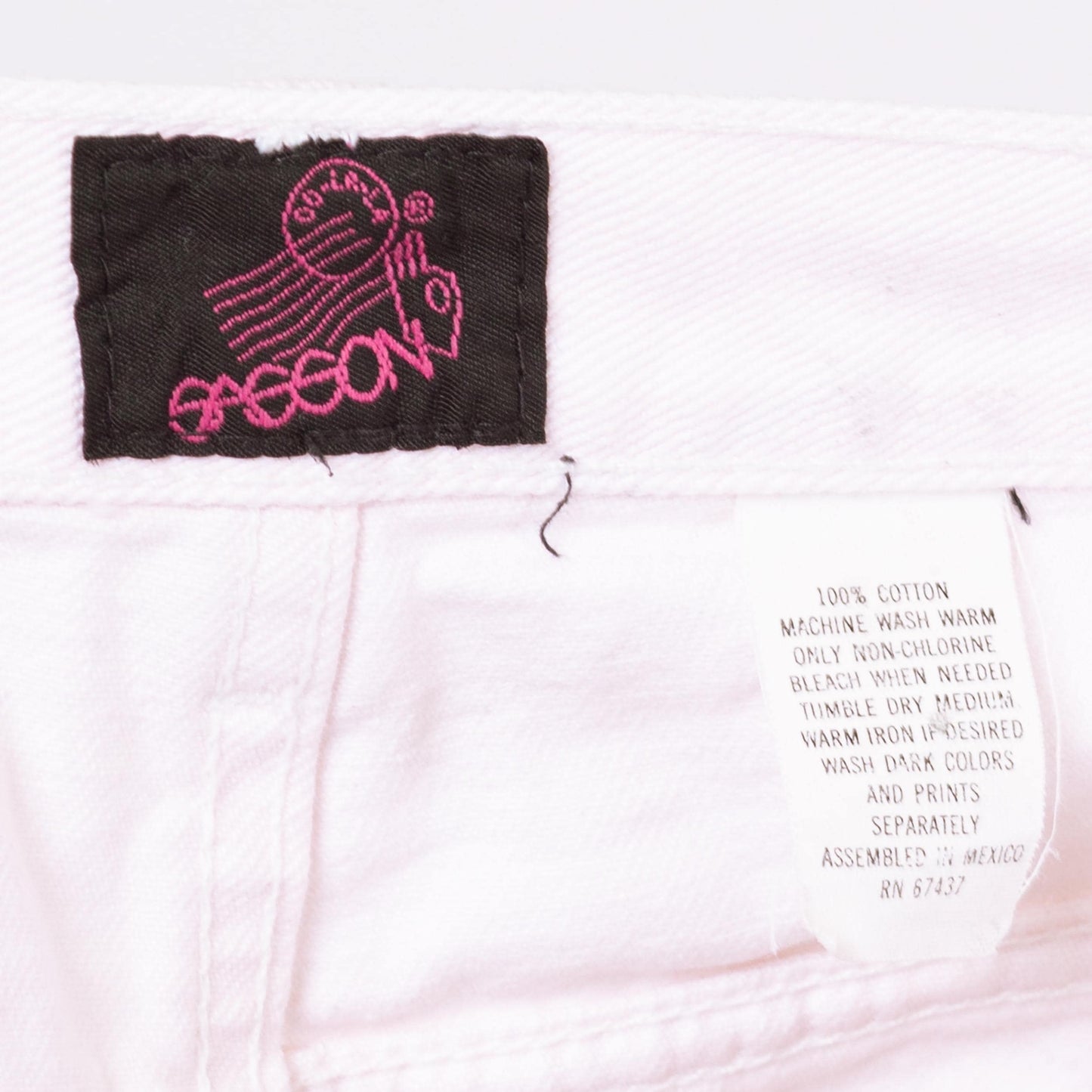 Vintage 80s Pastel Pink Ankle Cut Out Jeans - XS to Petite Small, 26" Waist | High Waisted Tapered Leg Mom Jeans