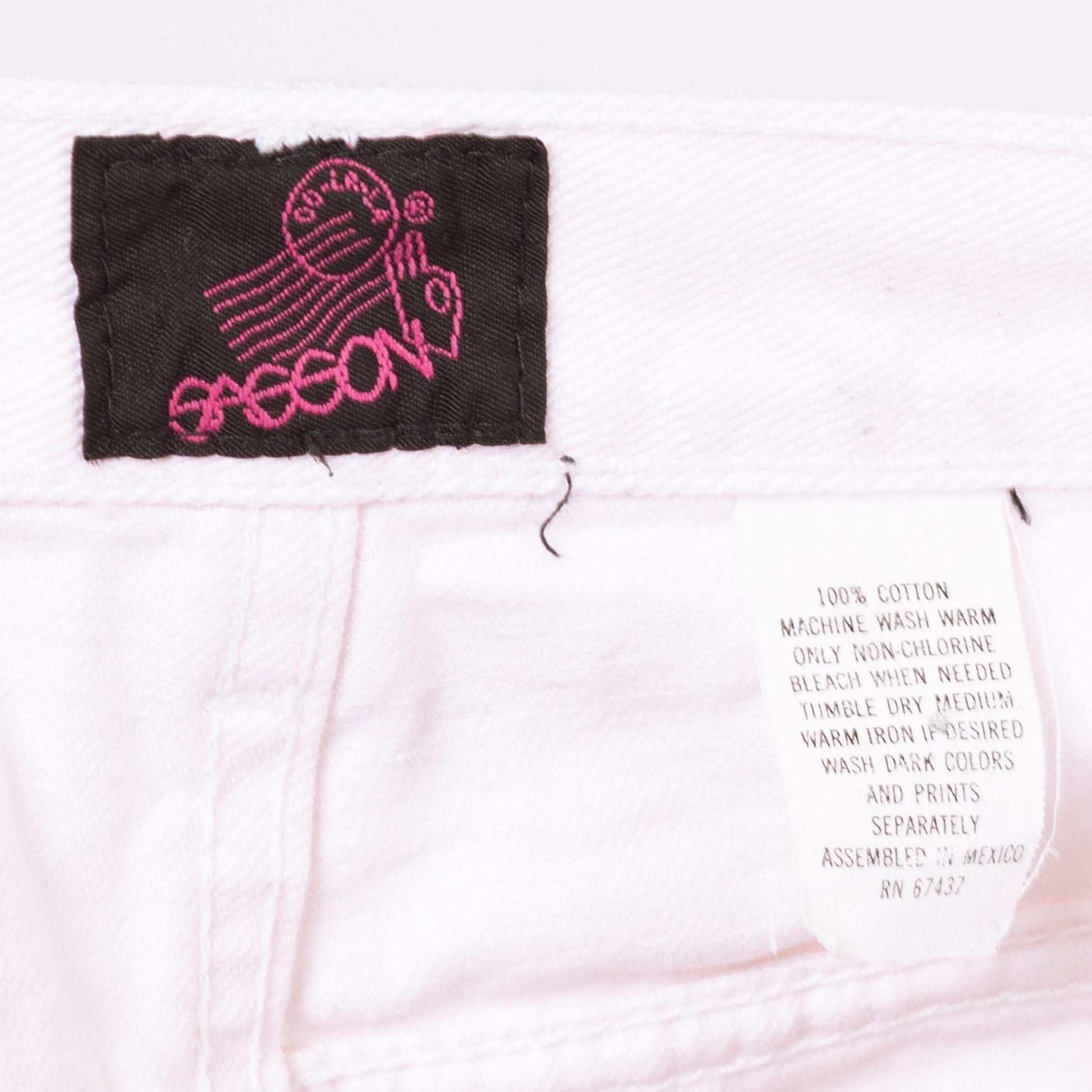 Vintage 80s Pastel Pink Ankle Cut Out Jeans - XS to Petite Small, 26" Waist | High Waisted Tapered Leg Mom Jeans