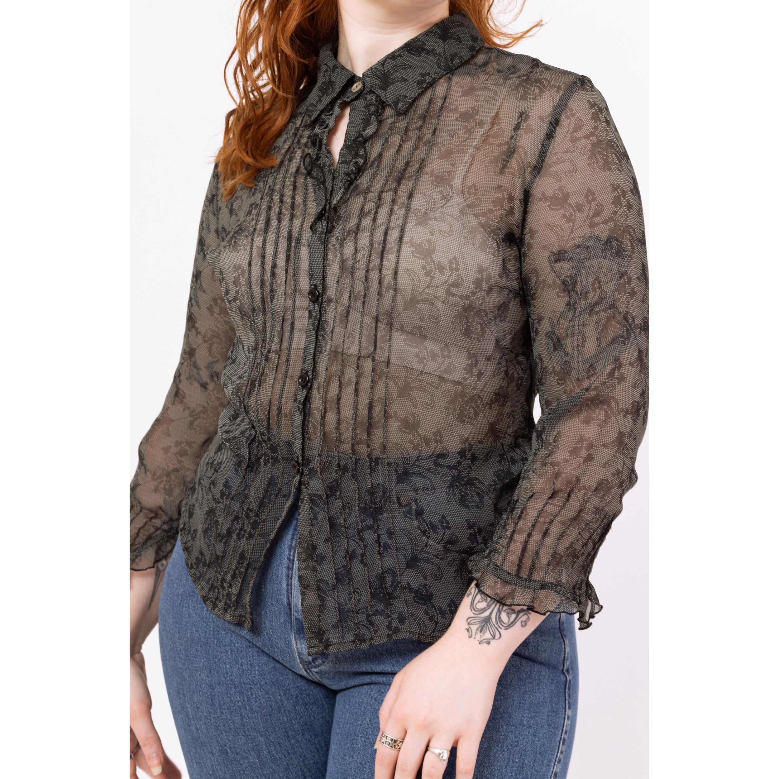 Sheer Blouse, Bohemian Clothing, Plus Size Clothing, Crochet