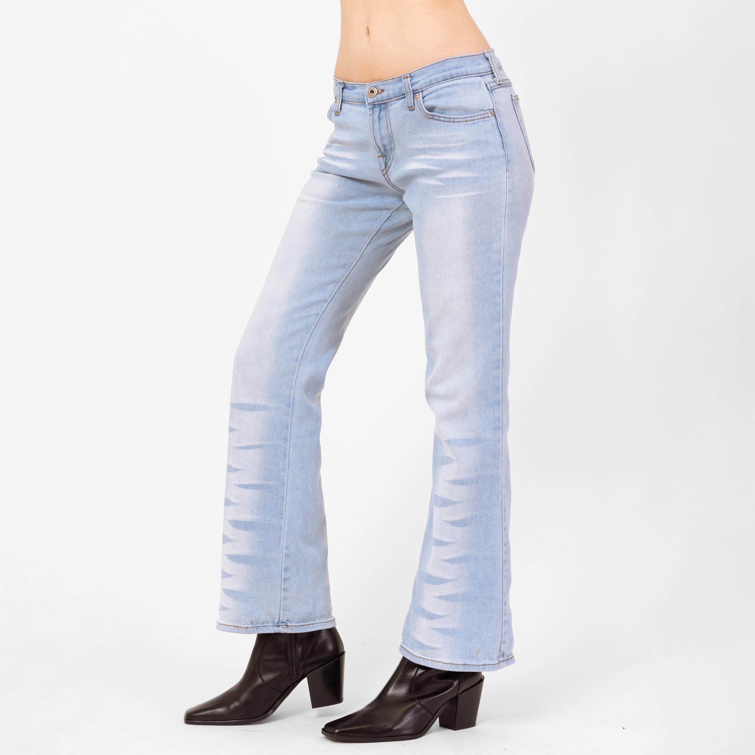 00s morgan vintage wash flared denim Y2K - メルカリ
