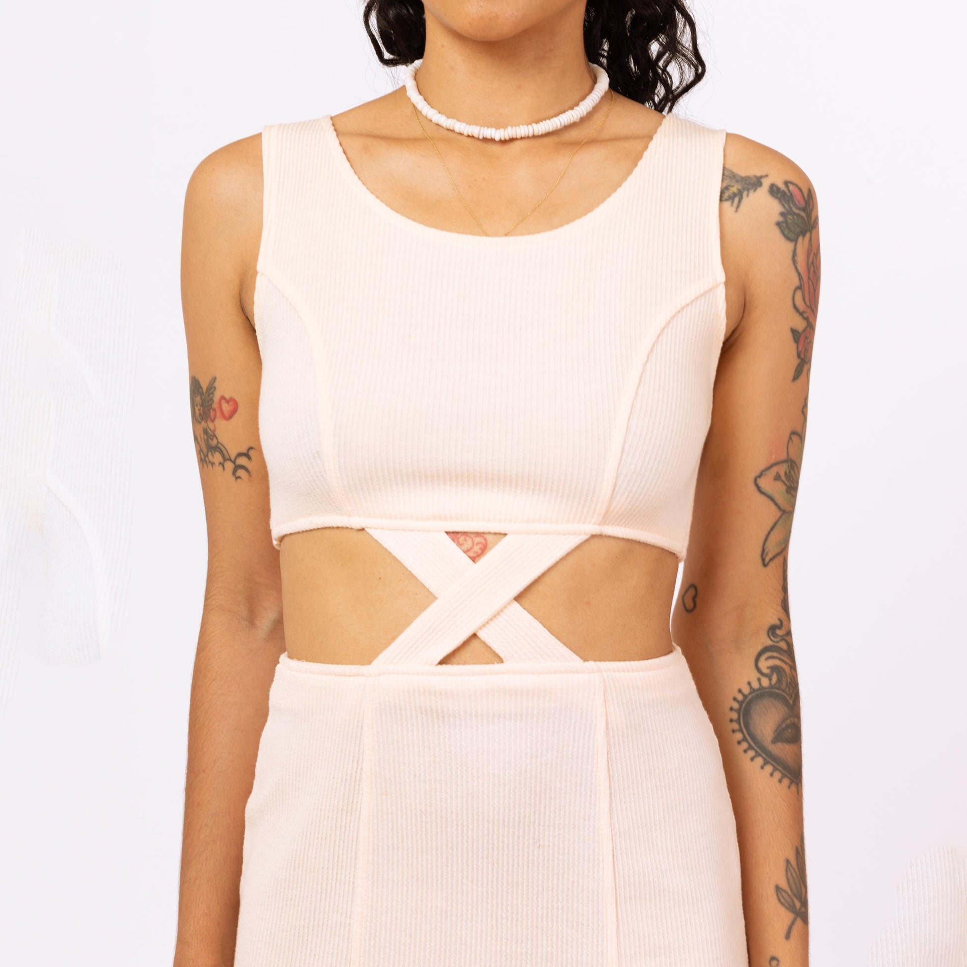 Vintage 80s Peach Cut Out Bodycon Dress - Xs to Small Vintage 80s Peach Cut Out Bodycon Dress - Xs to Small