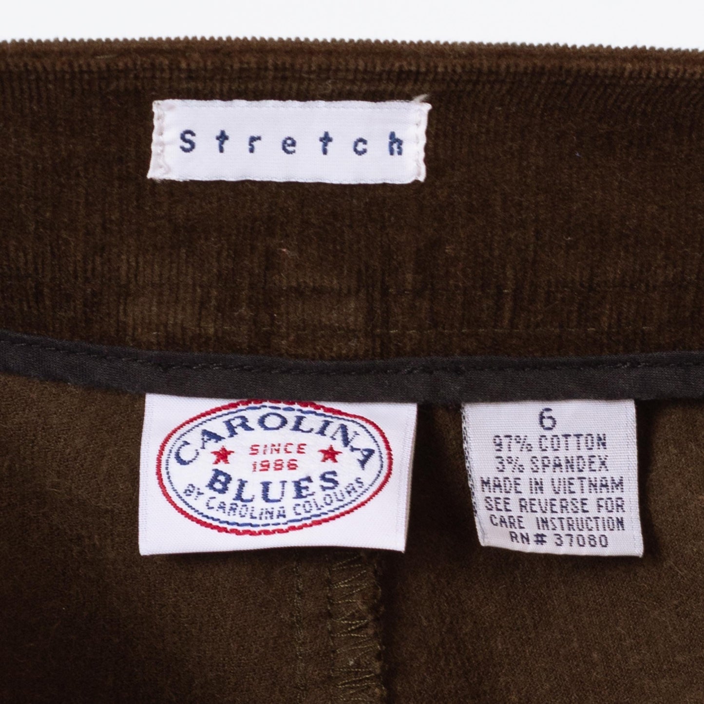 Vintage 90s Brown Corduroy Low Rise Flare Pants - Small to Medium | Y2K Bootcut Stretch Trousers, 70s Style Retro Flared Pants