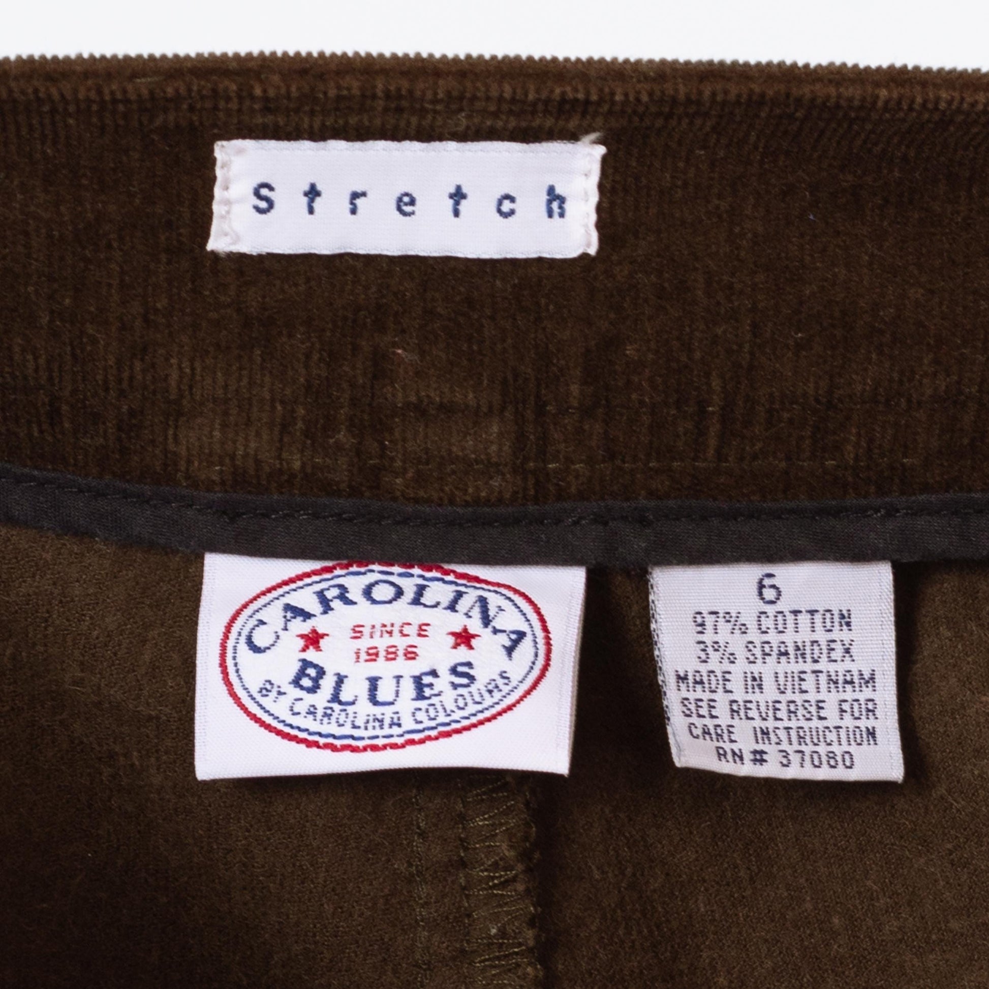 Vintage 90s Brown Corduroy Low Rise Flare Pants - Small to Medium | Y2K Bootcut Stretch Trousers, 70s Style Retro Flared Pants